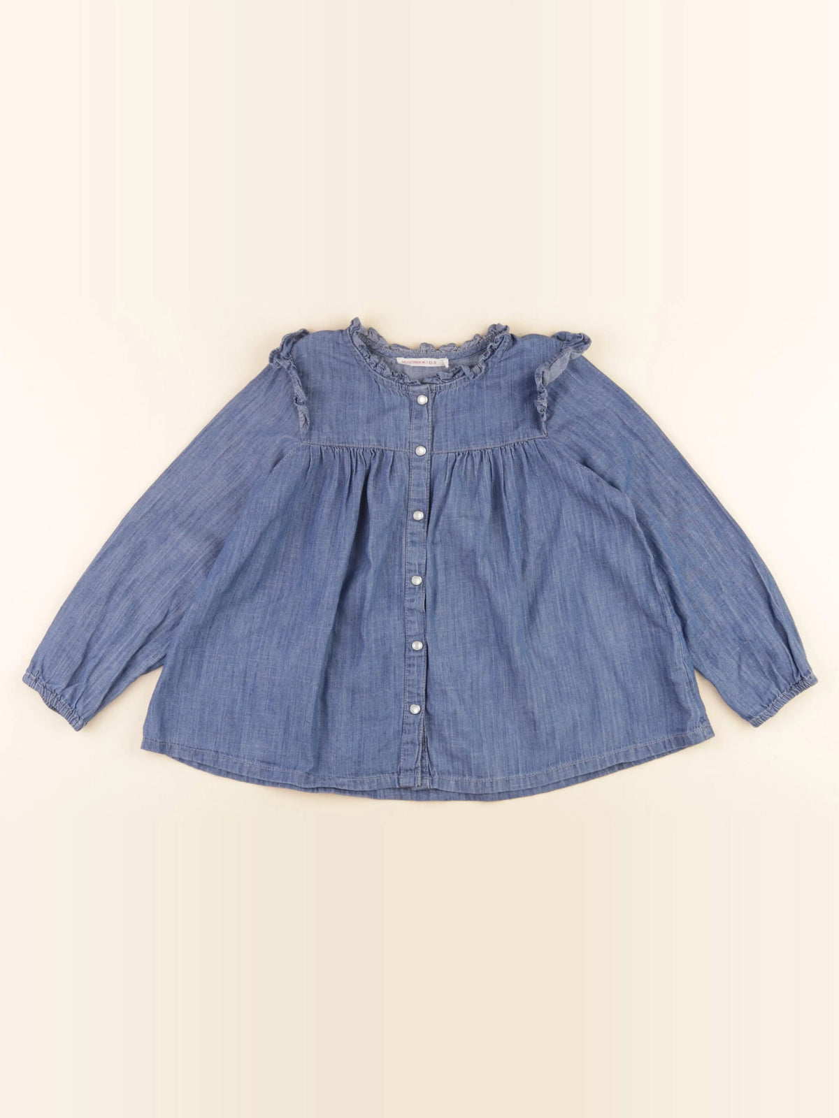 Monoprix - blouse bleu - 6 ans