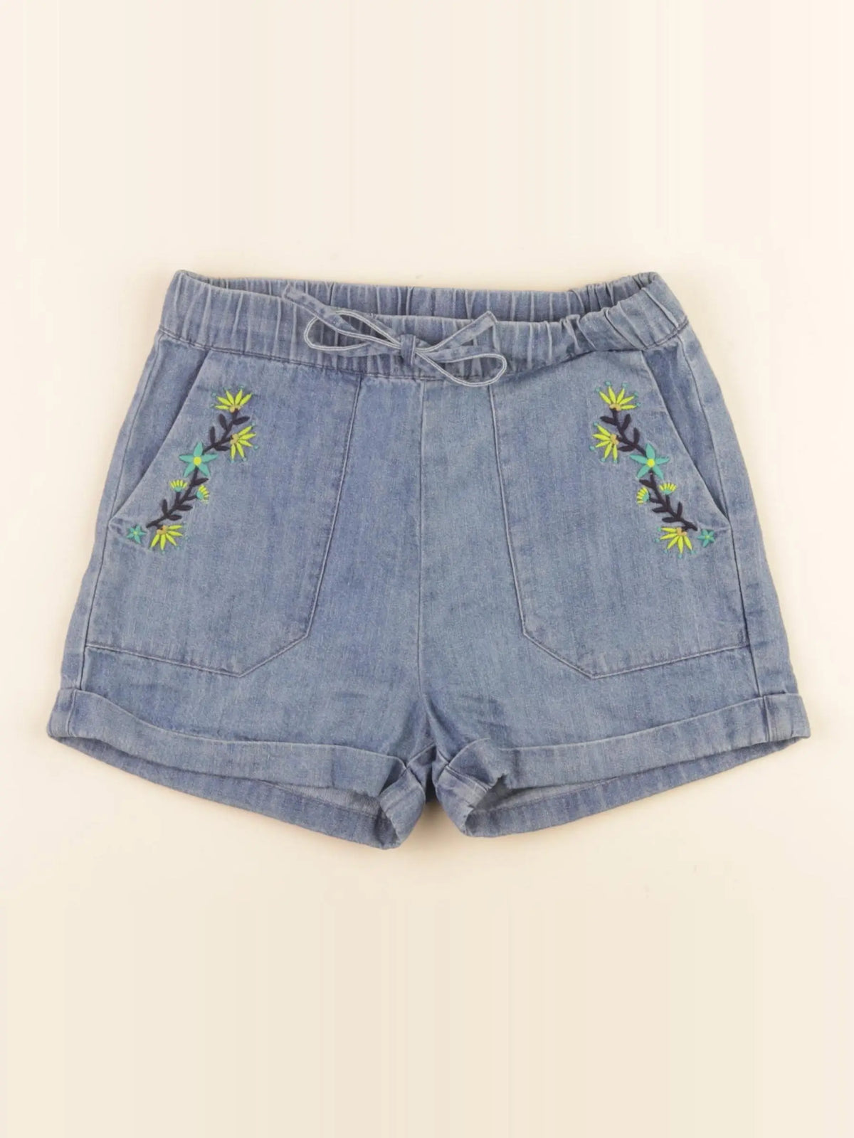 Monoprix - short bleu - 6 ans