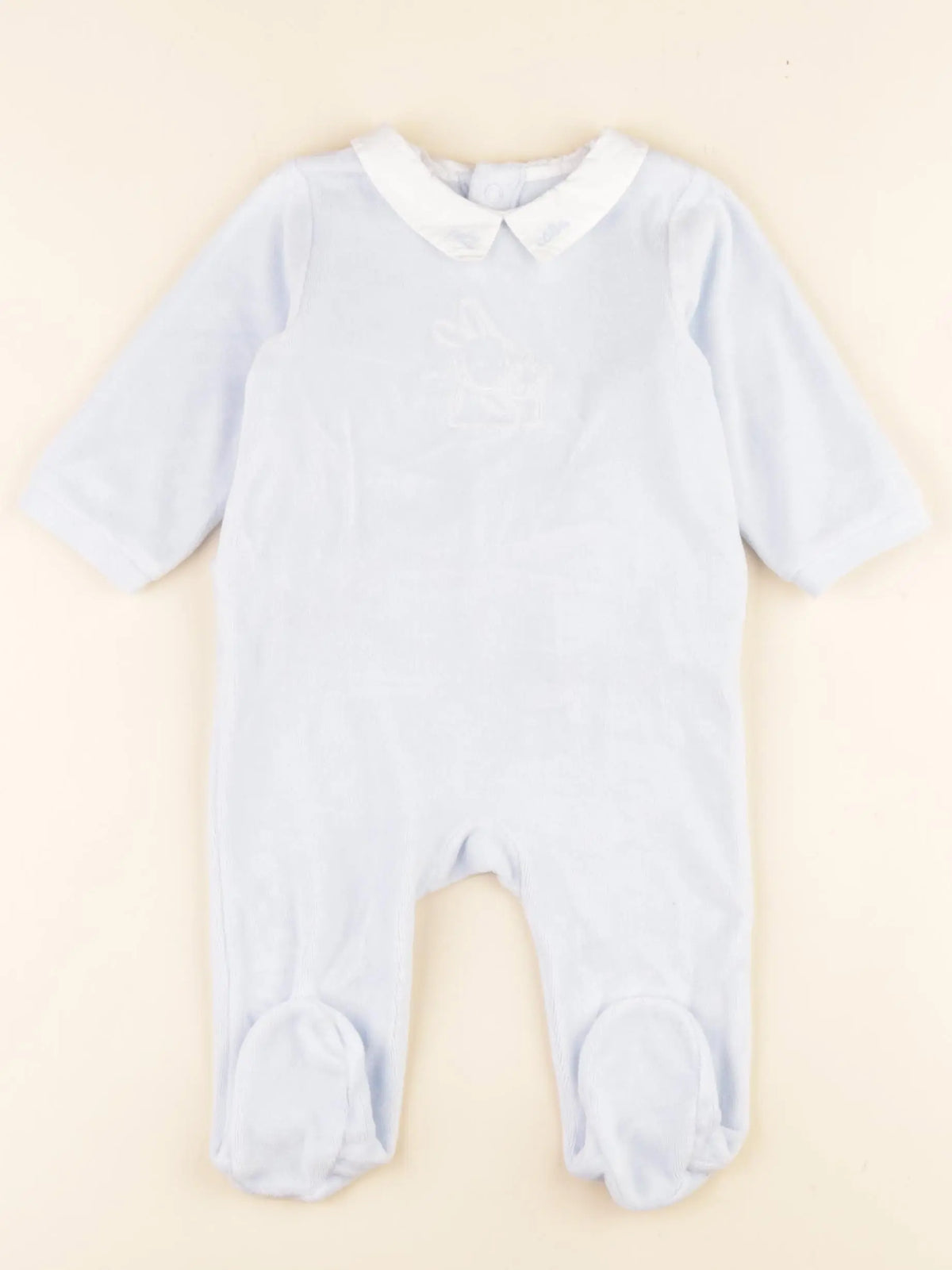 Jacadi - pyjama velours bleu - 6 mois