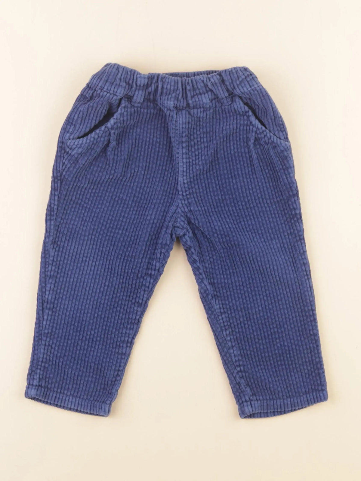 Boutchou - pantalon bleu - 12 mois