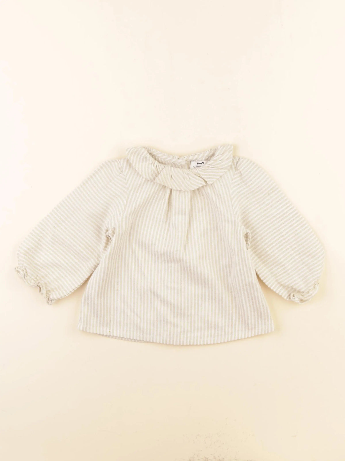 Cyrillus - blouse beige, or - 12 mois