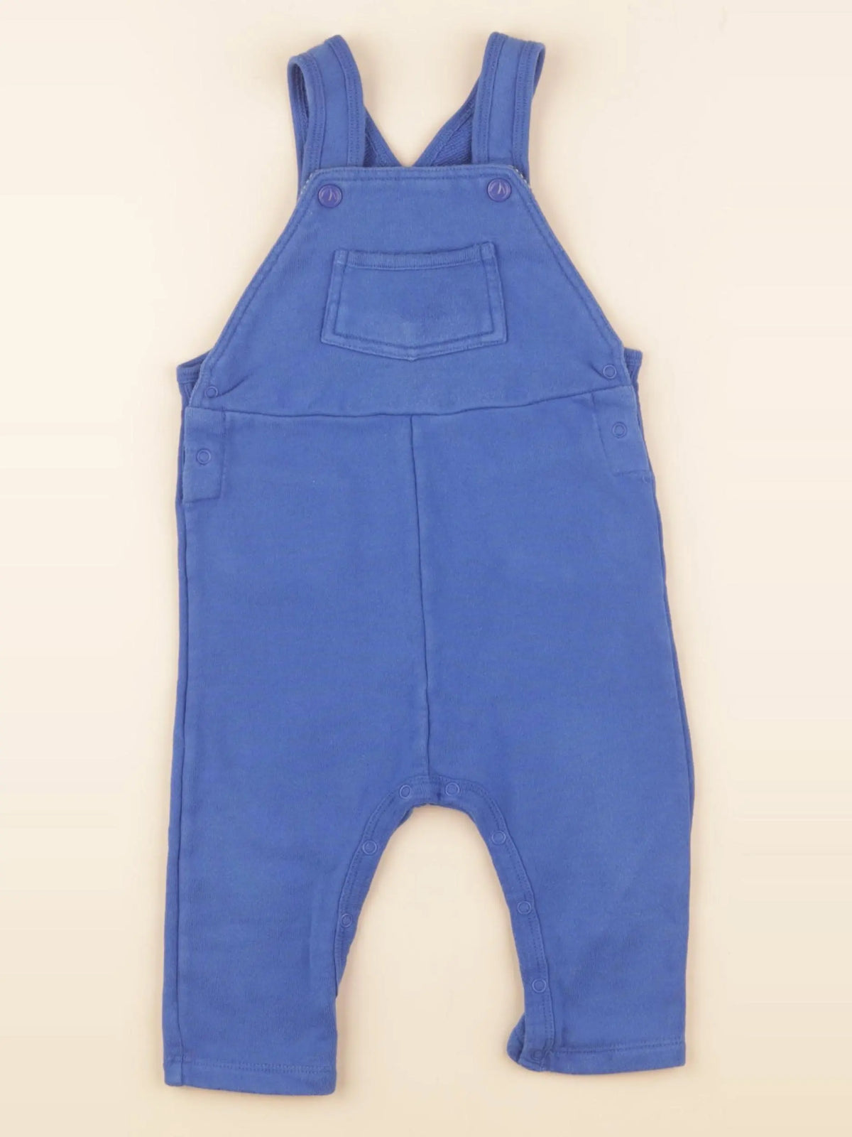 Petit Bateau - salopette bleu - 12 mois