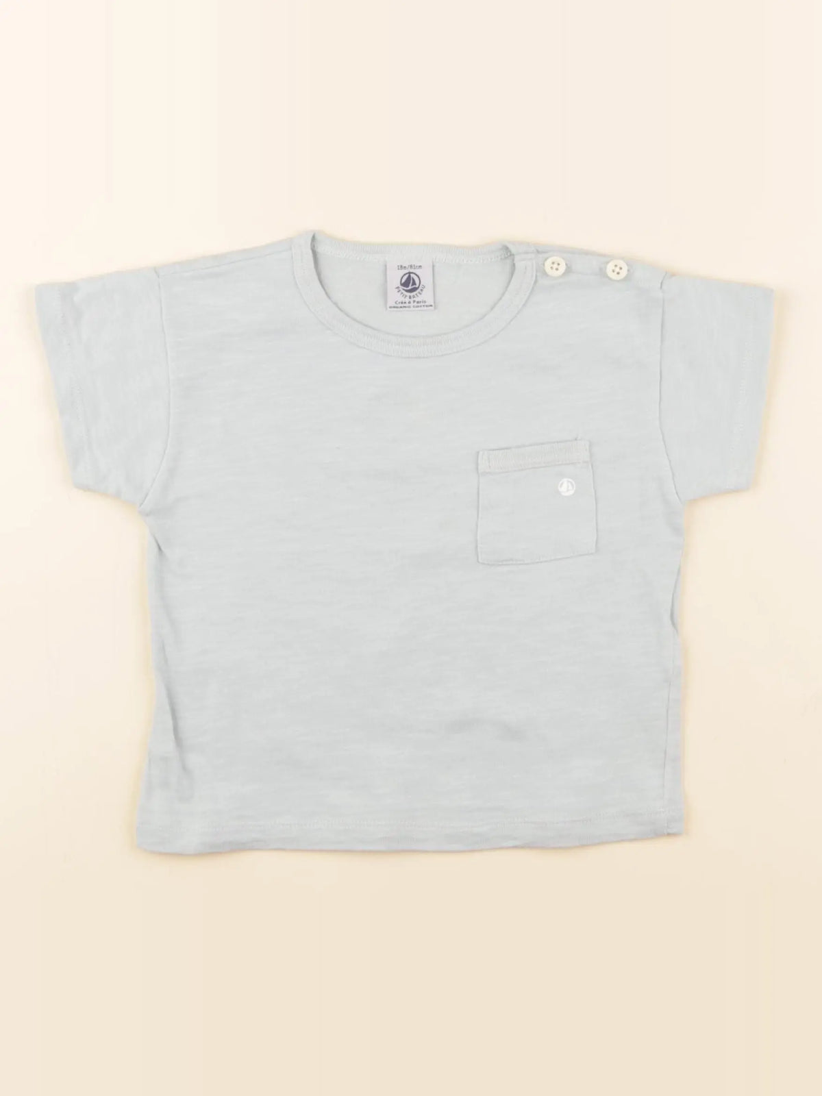 Petit Bateau - tee-shirt vert - 18 mois
