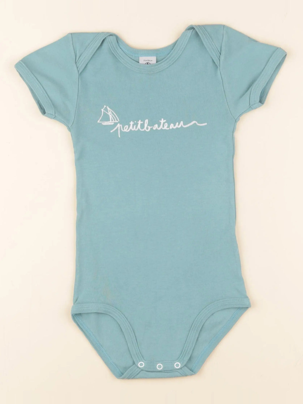 Petit Bateau - body bleu - 24 mois