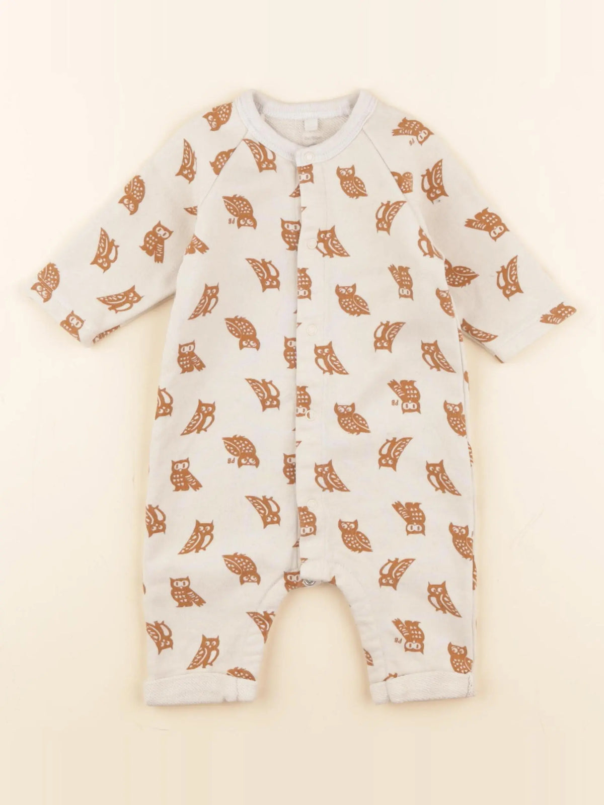 Petit Bateau - combinaison marron - 3 mois