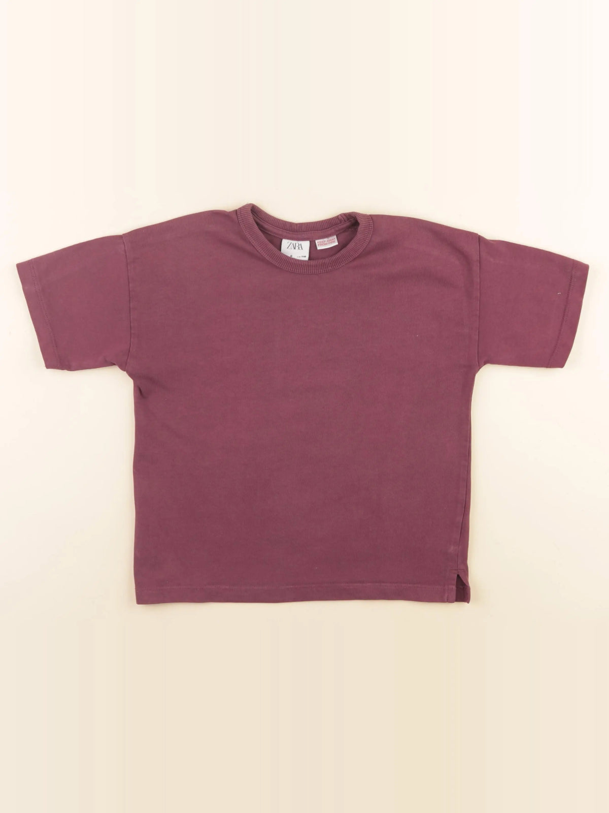 Zara - tee-shirt violet, rouge - 6 ans