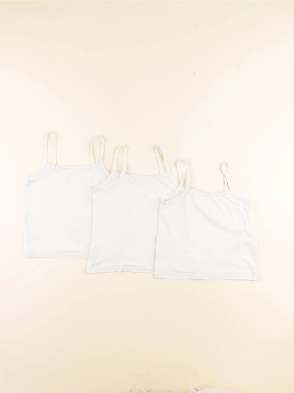 Vertbaudet - lot de 3 maillots de corps blanc - 3 ans