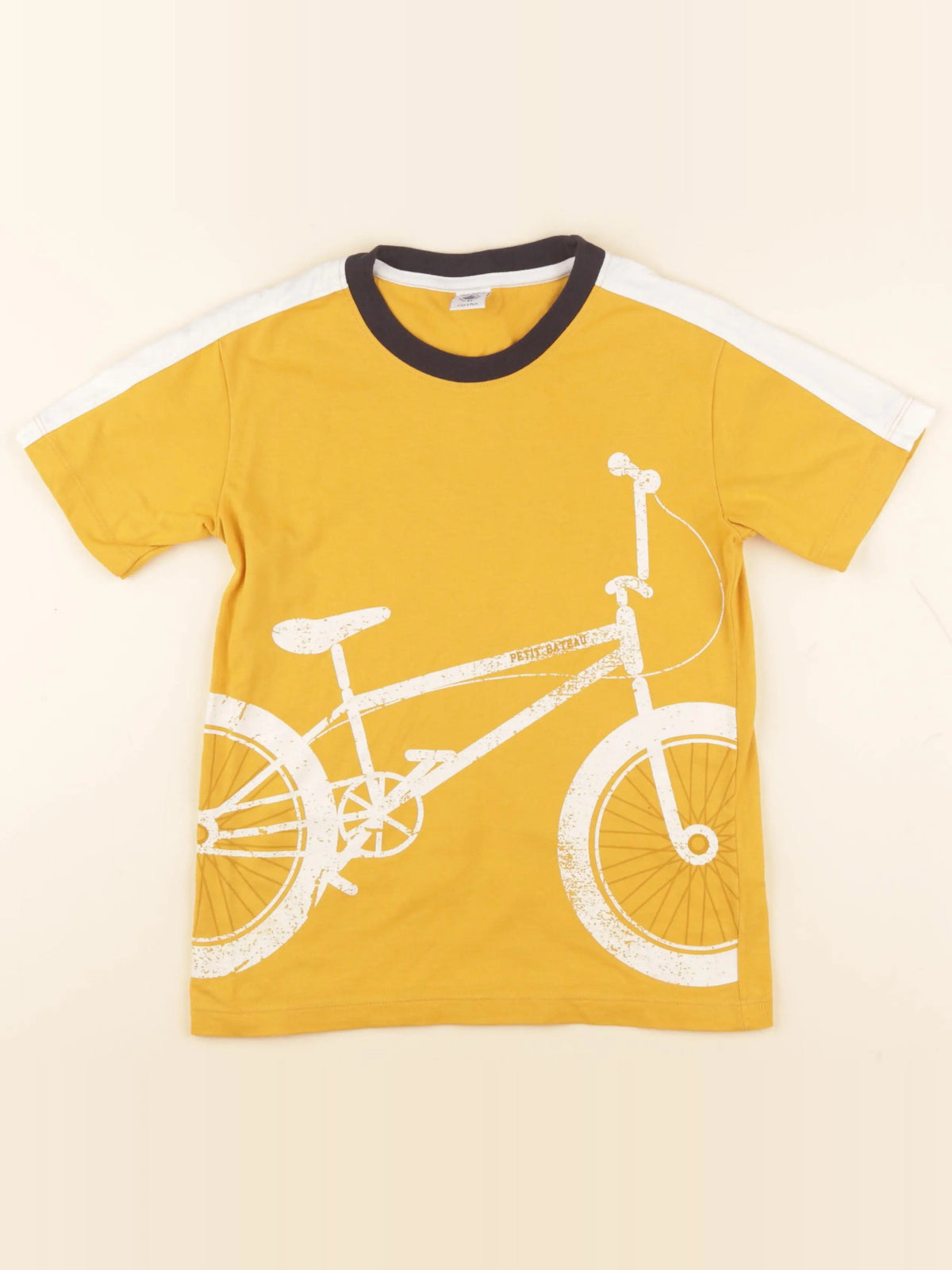 Petit Bateau - tee-shirt jaune - 10 ans