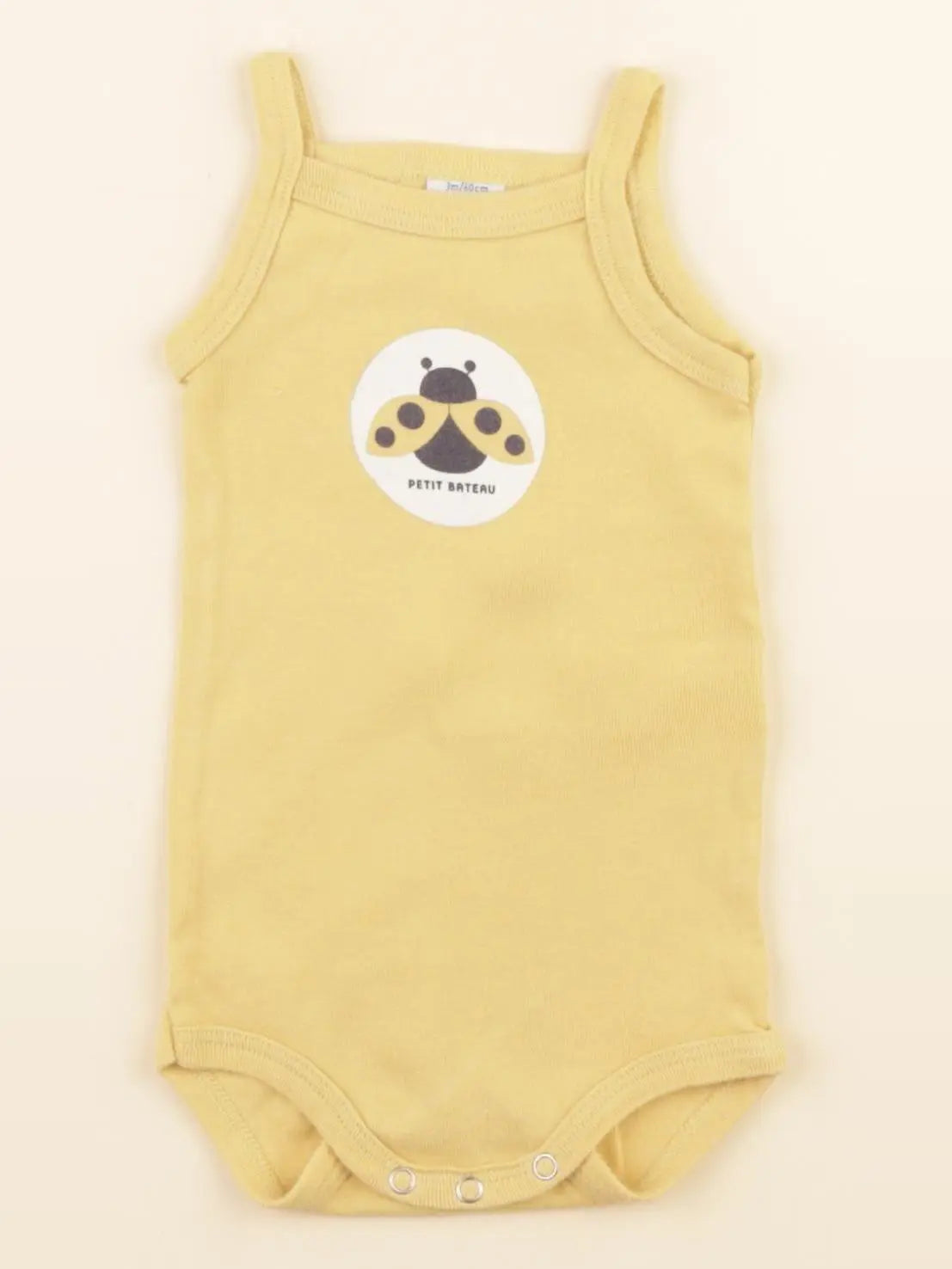 Petit Bateau - body jaune - 3 mois