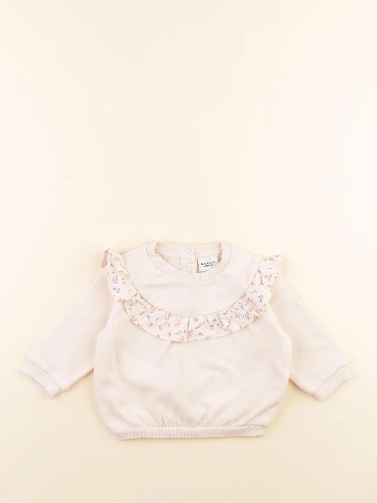 Tape à l'oeil - sweat rose - 6 mois