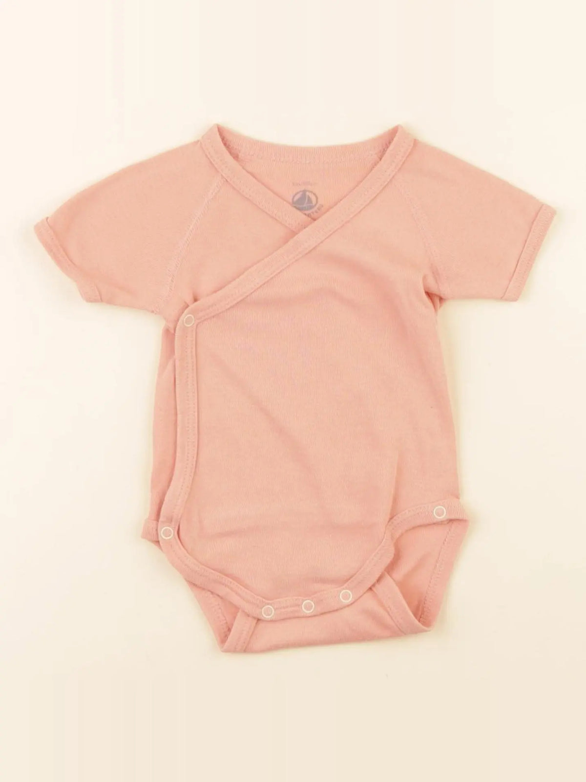 Petit Bateau - body orange - 3 mois