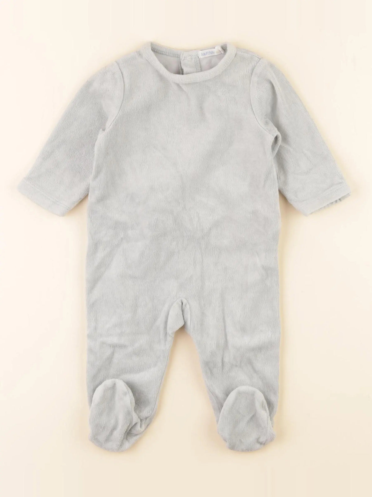 Boutchou - pyjama velours vert - 3 mois