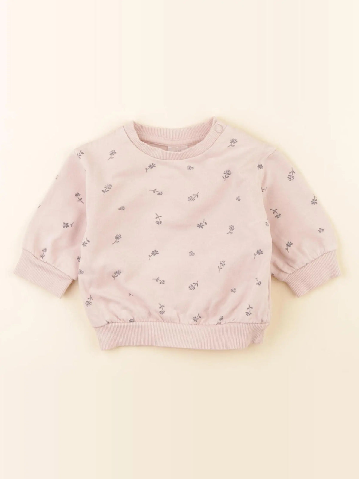 H&M - sweat rose - 1/2 mois