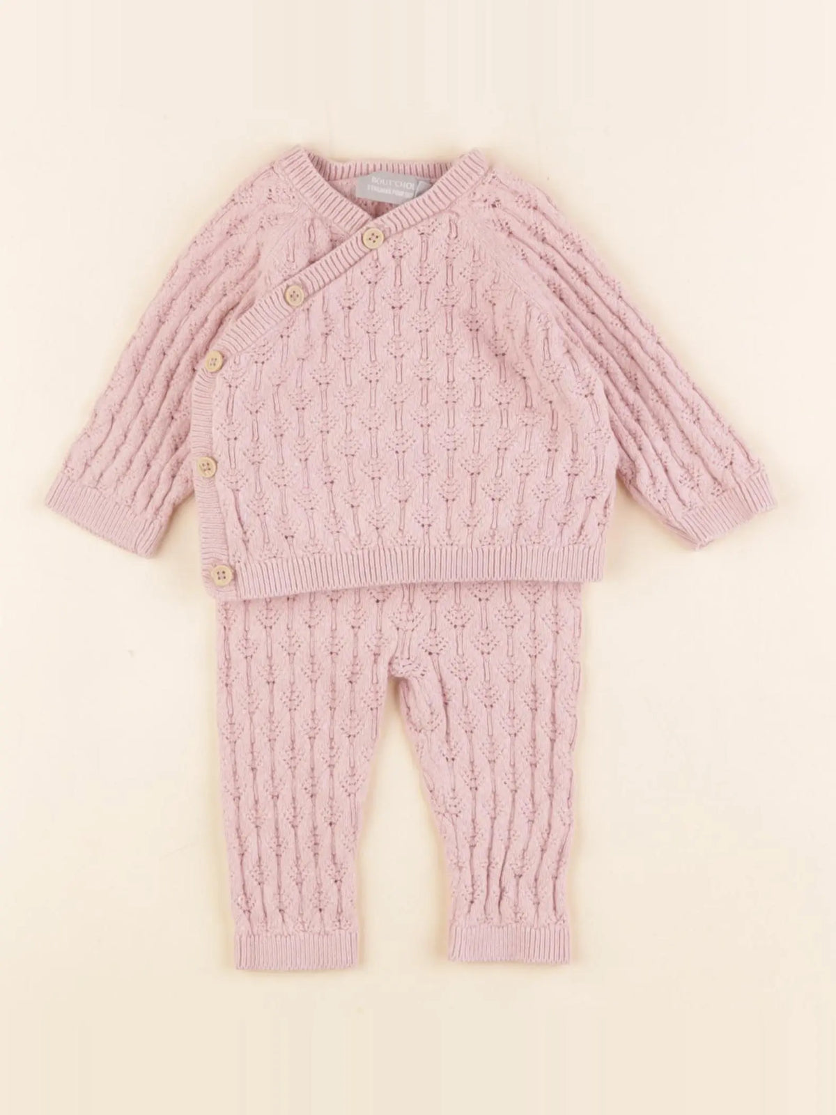 Boutchou - ensemble rose - 1 mois
