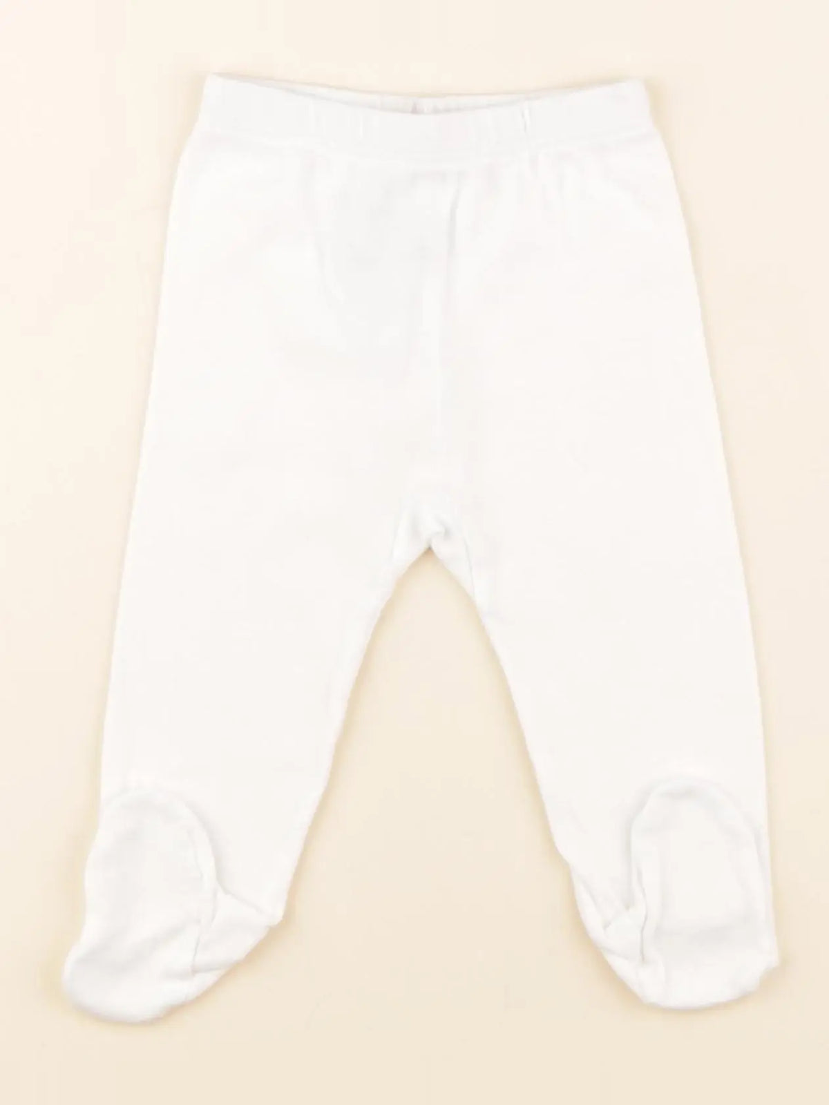Petit Bateau - legging blanc - 6 mois