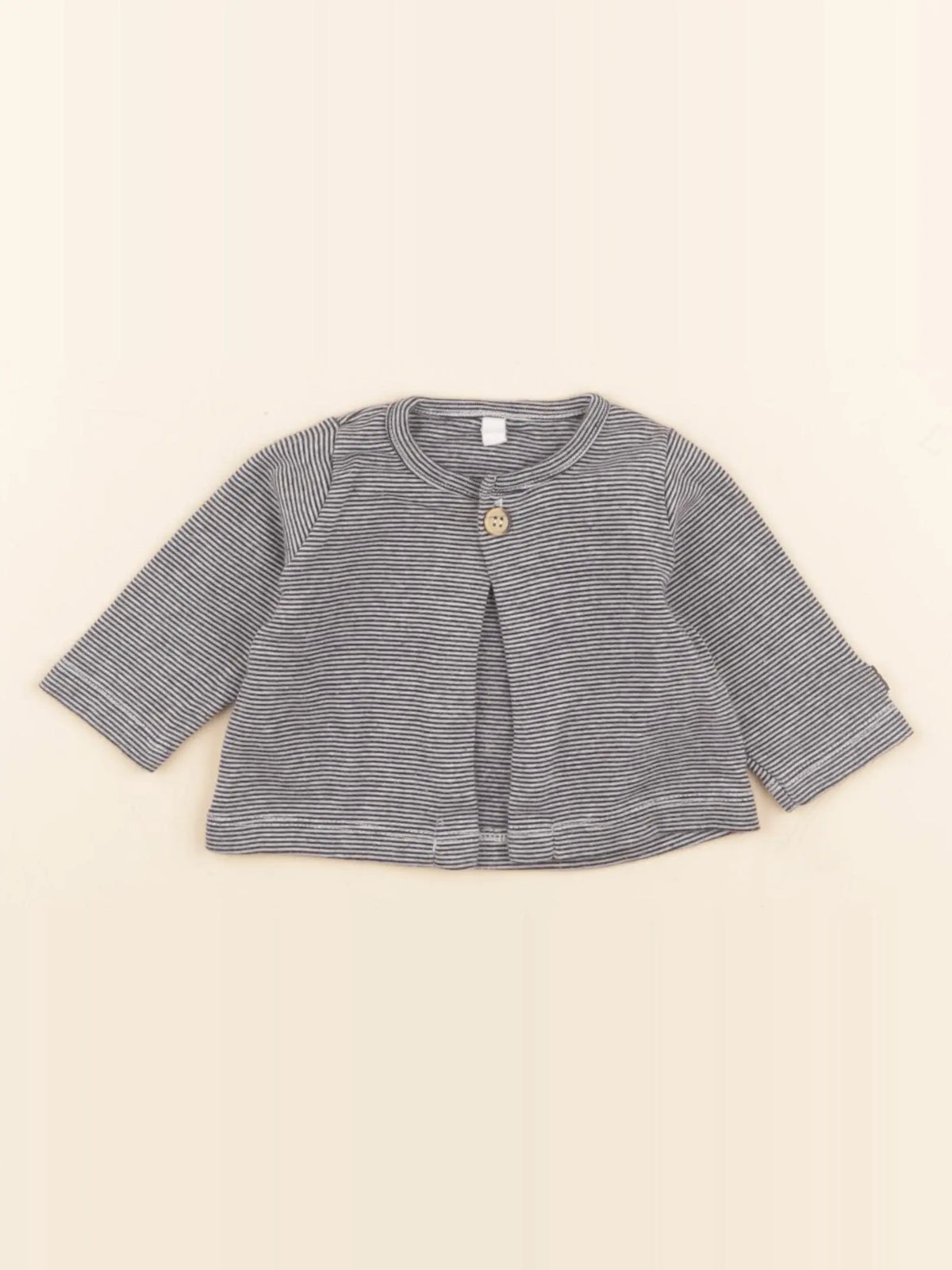 Petit Bateau - tee-shirt bleu, blanc - 1 mois