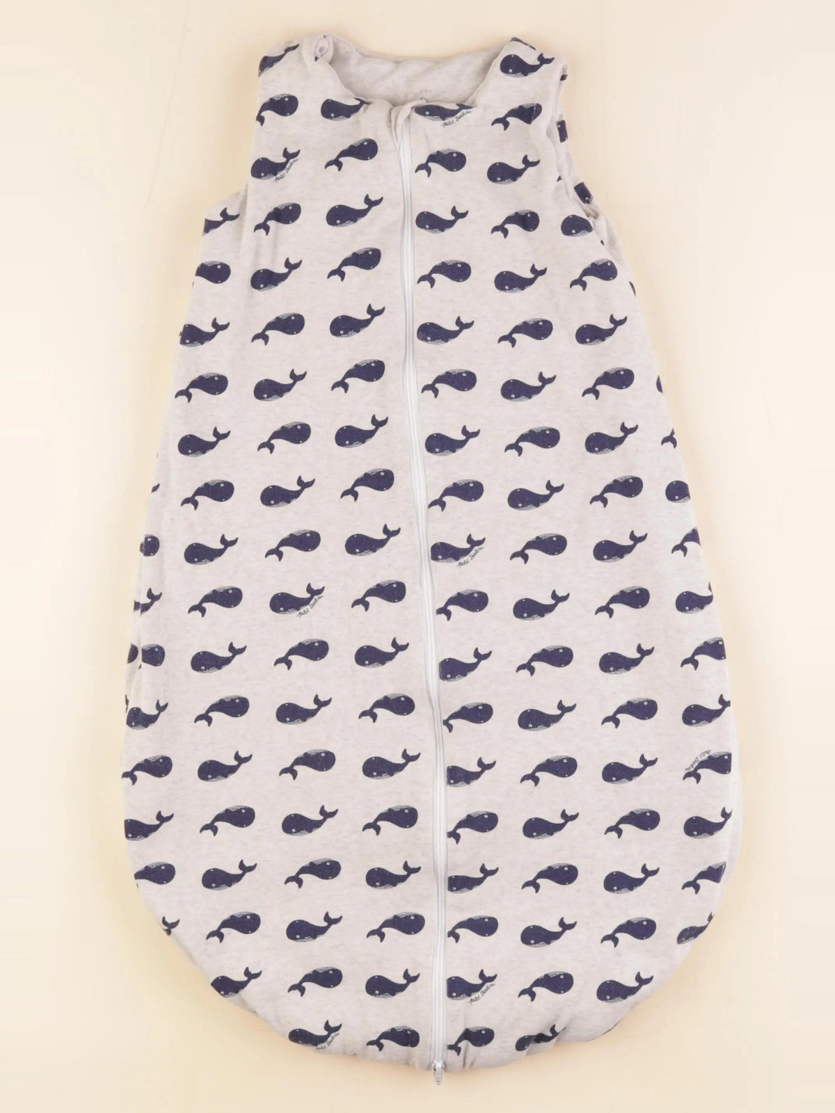 Petit Bateau - gigoteuse bleu, gris - 6/18 mois
