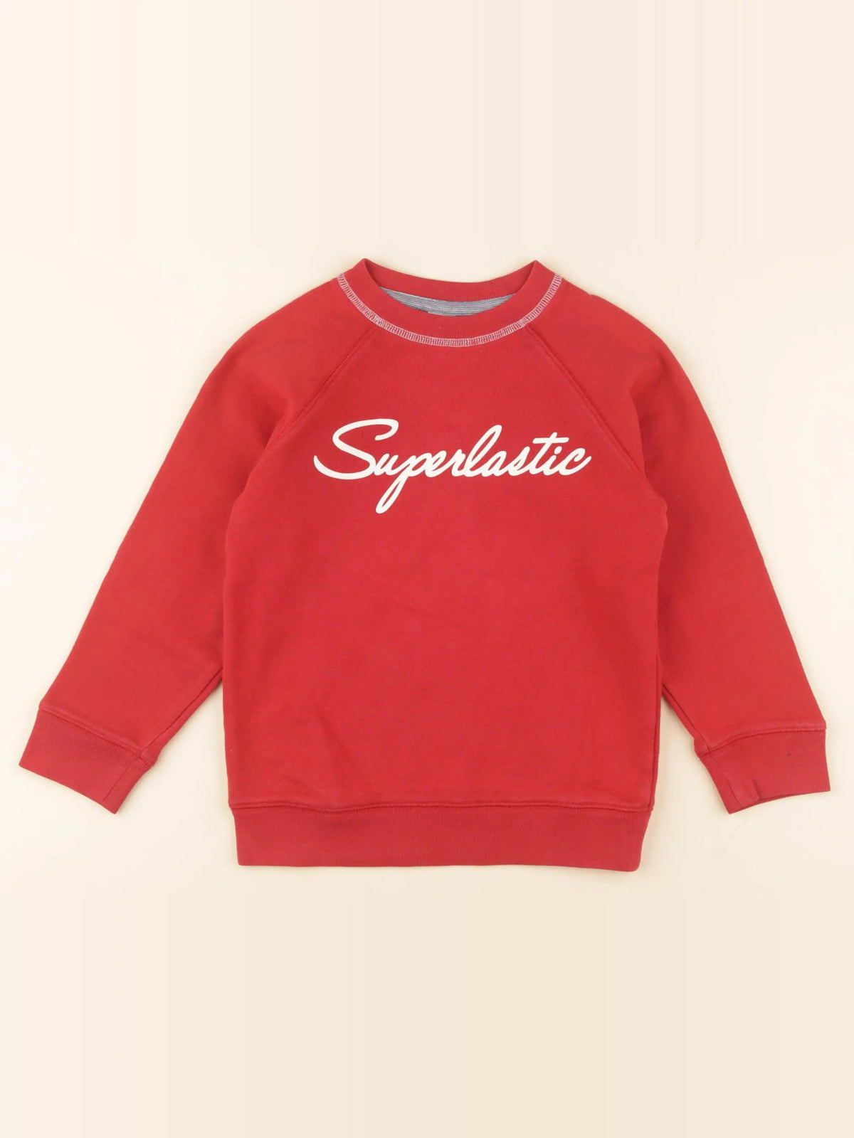 Petit Bateau - sweat rouge - 6 ans