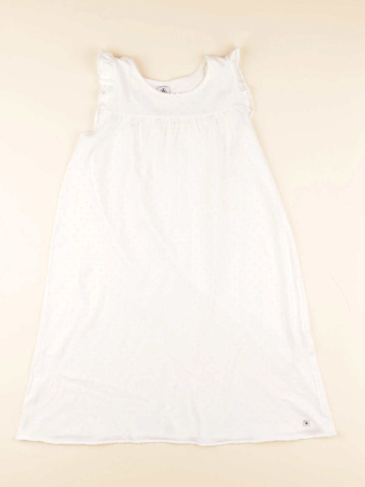 Petit Bateau - chemise de nuit coton blanc - 10 ans