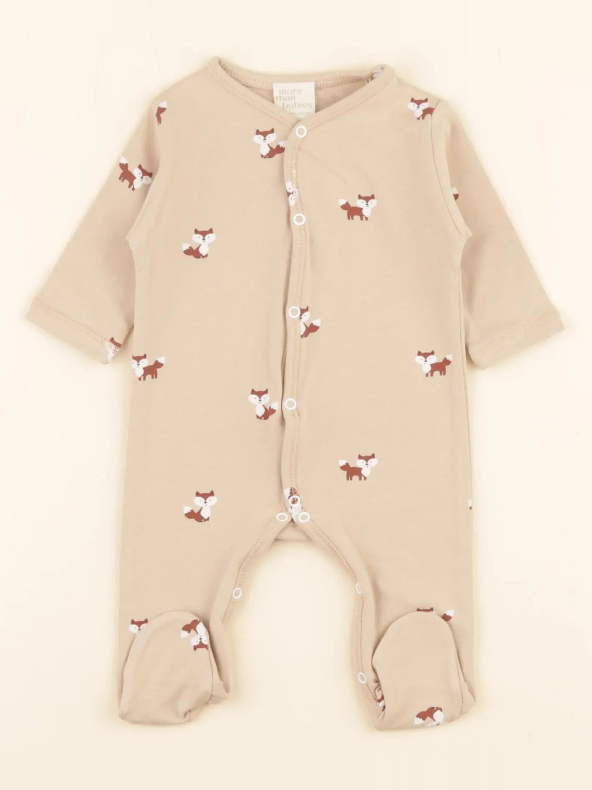 Pyjama coton renard beige
