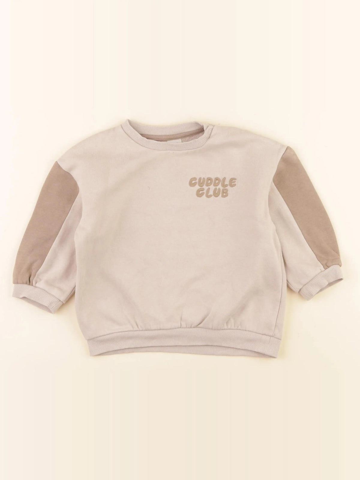 H&M - sweat marron - 12/18 mois