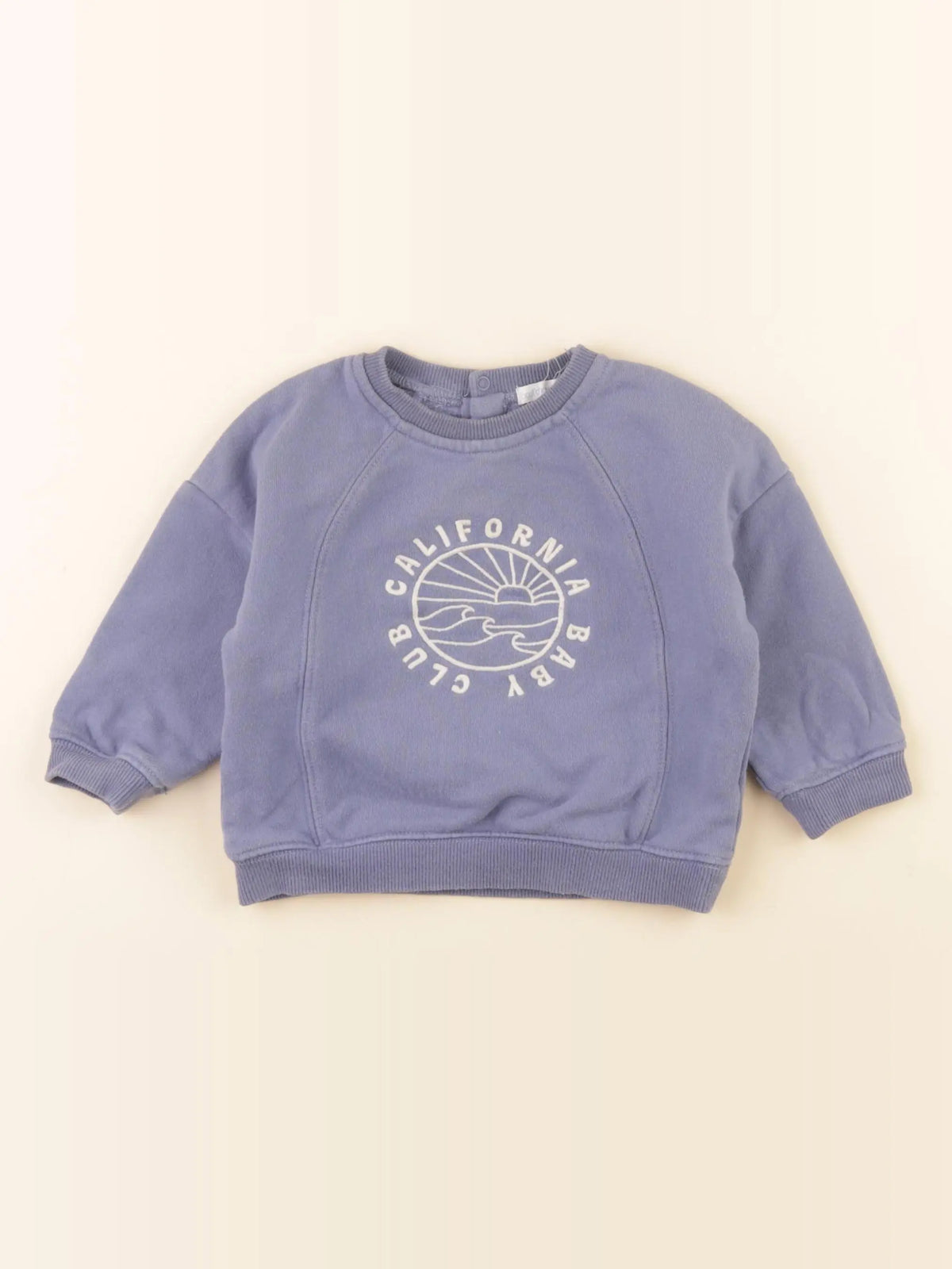 Boutchou - sweat bleu - 12 mois
