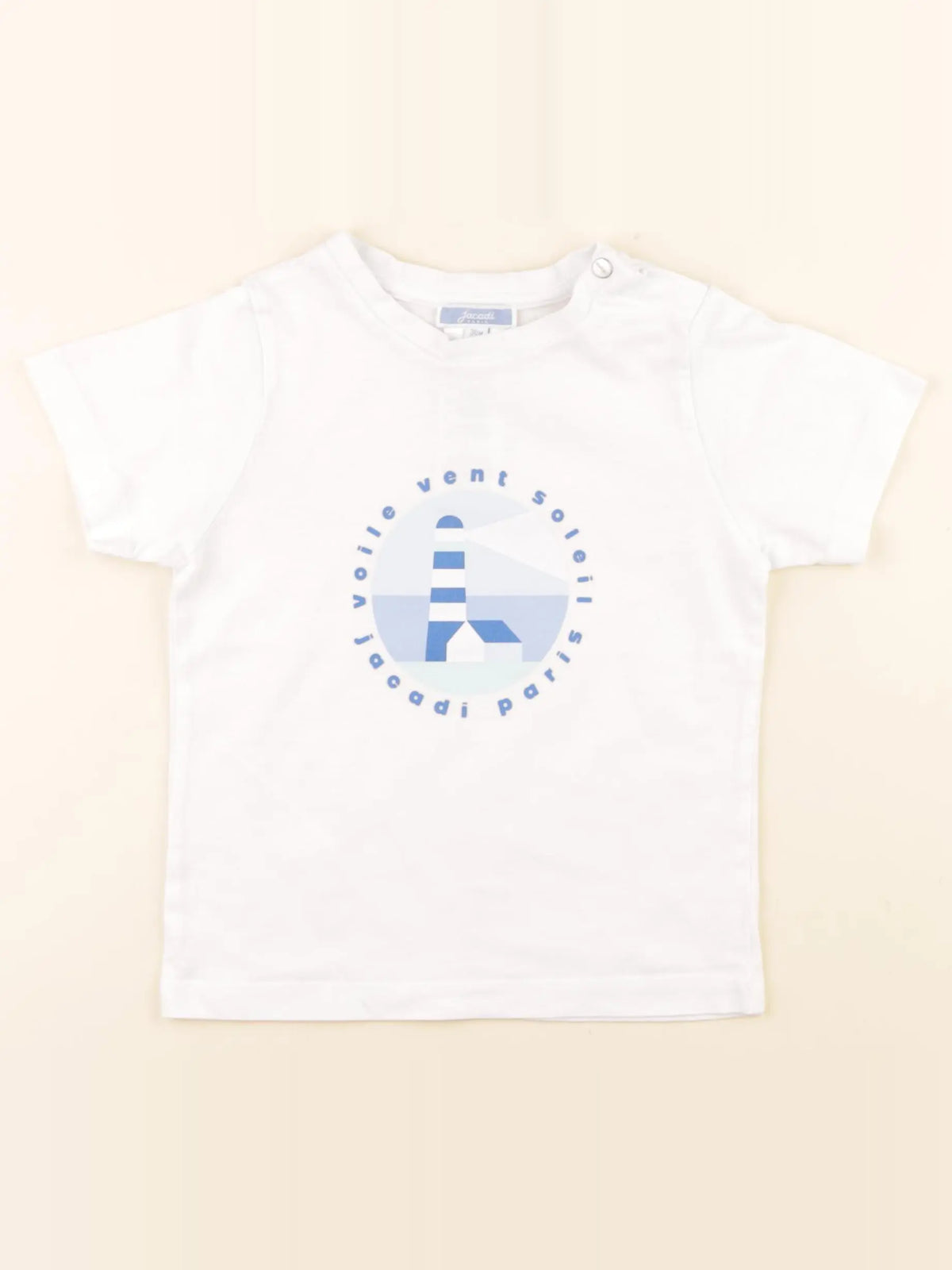 Jacadi - tee-shirt bleu, blanc - 36 mois
