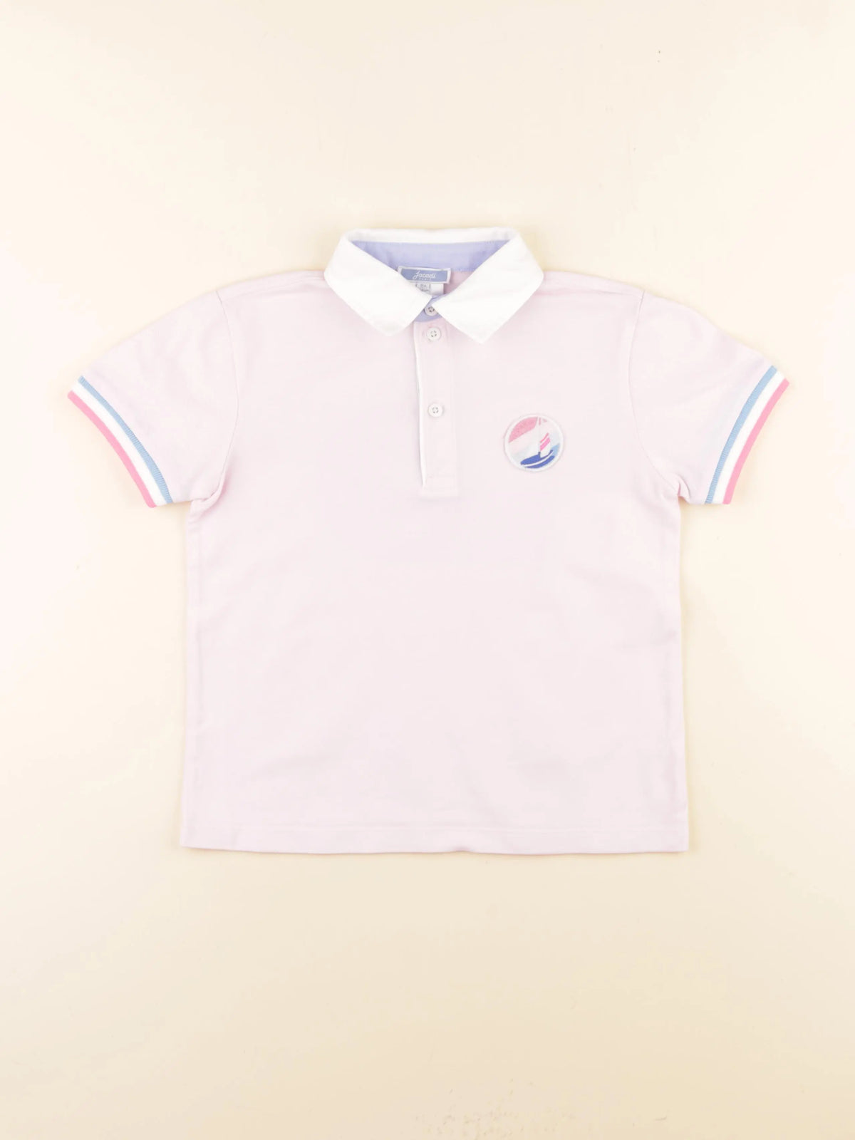 Jacadi - polo imprimé au dos rose - 8 ans