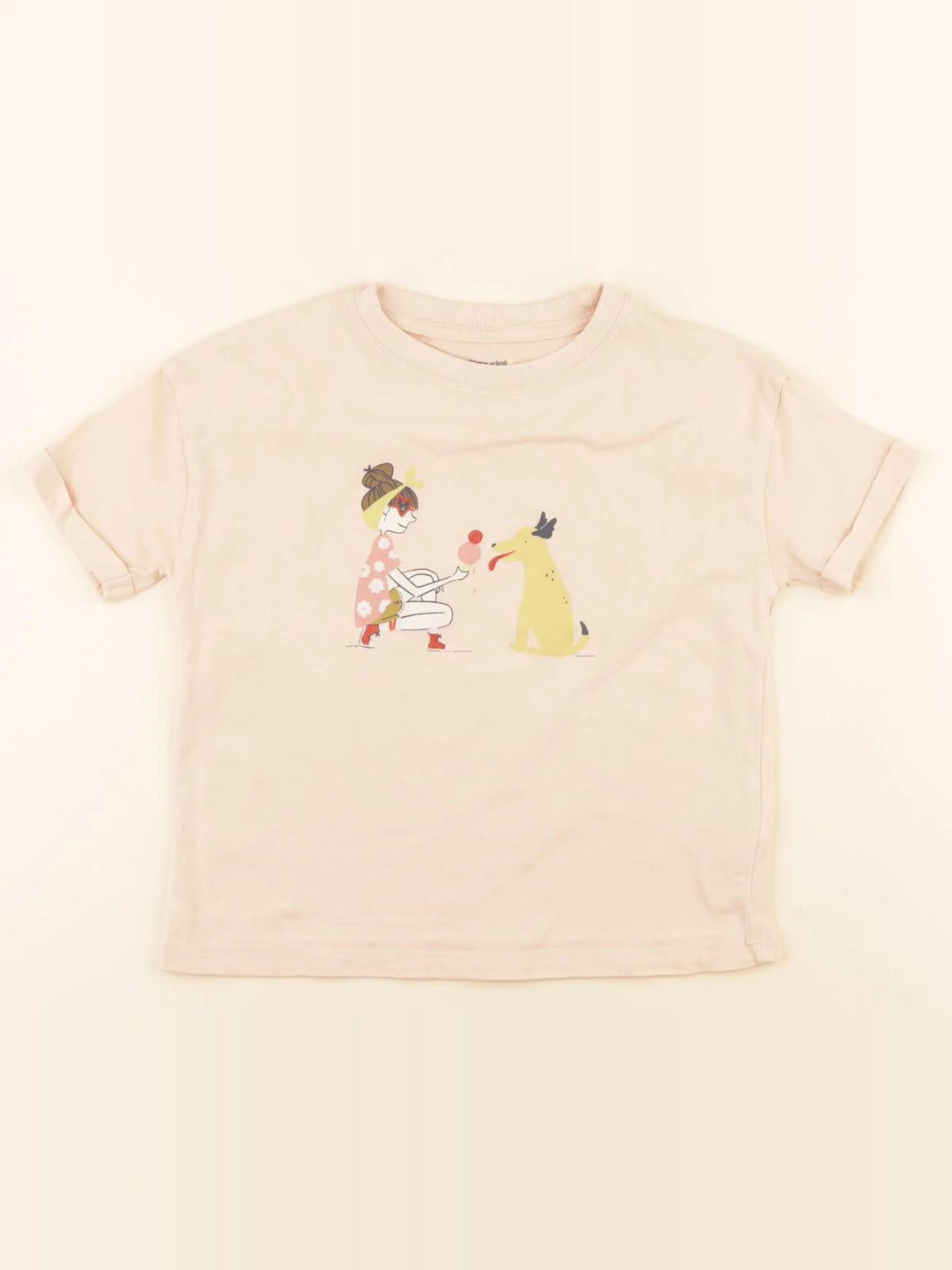 Vertbaudet - tee-shirt orange - 4 ans