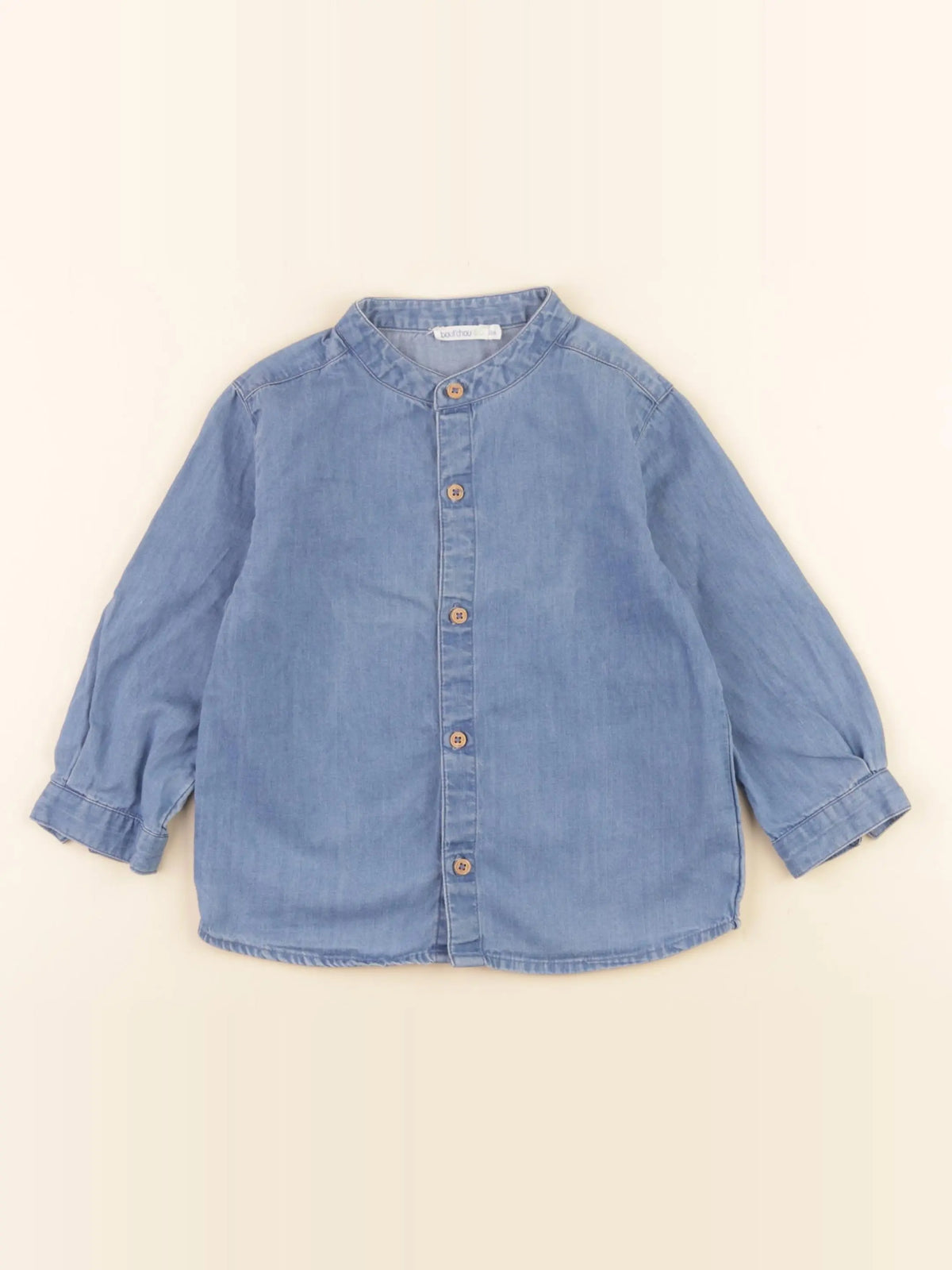 Boutchou - chemise bleu - 18 mois