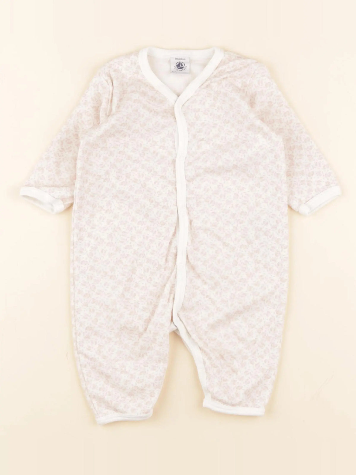 Petit Bateau - pyjama coton rose - 3 mois