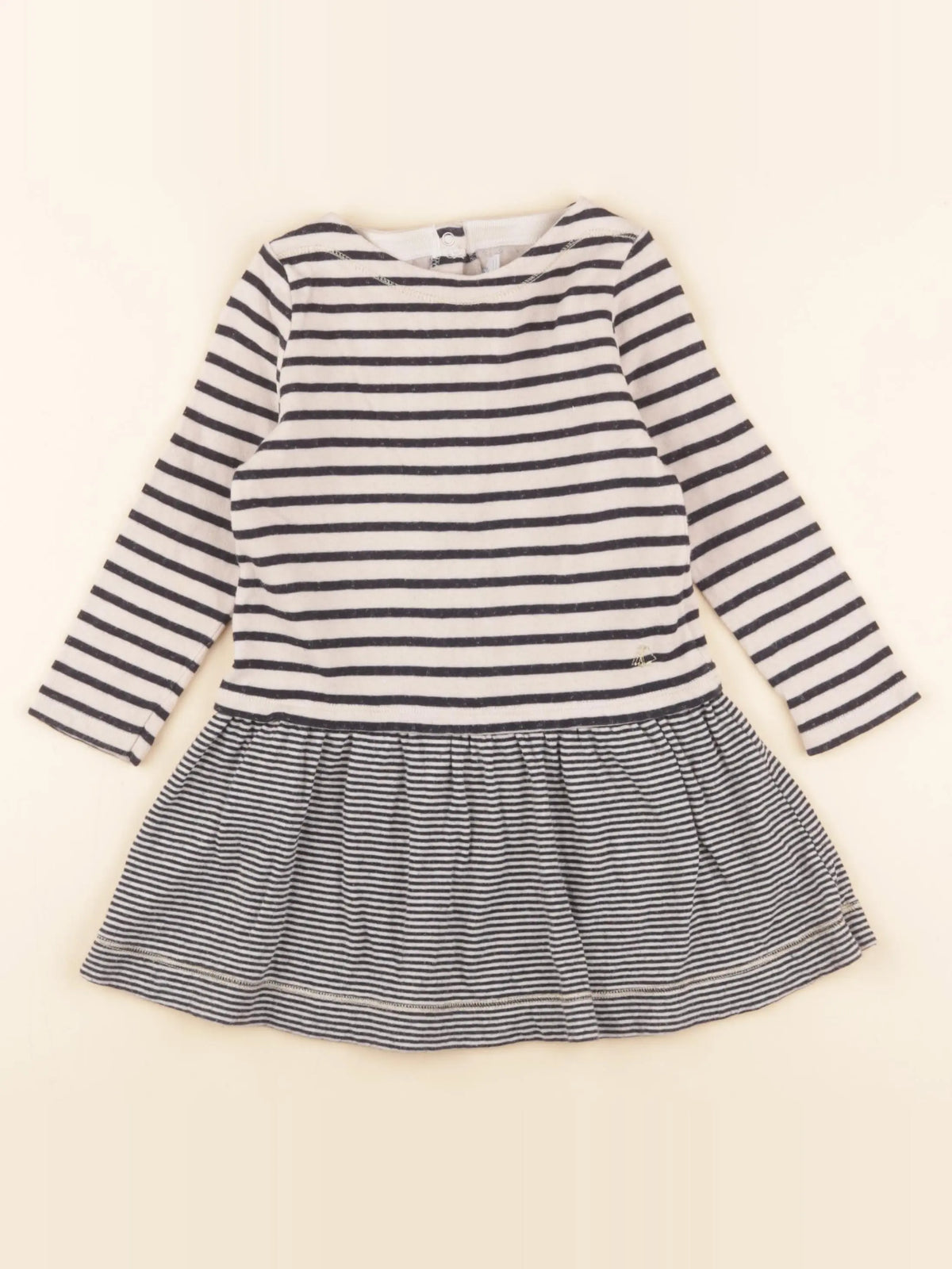 Petit Bateau - robe bleu - 24 mois