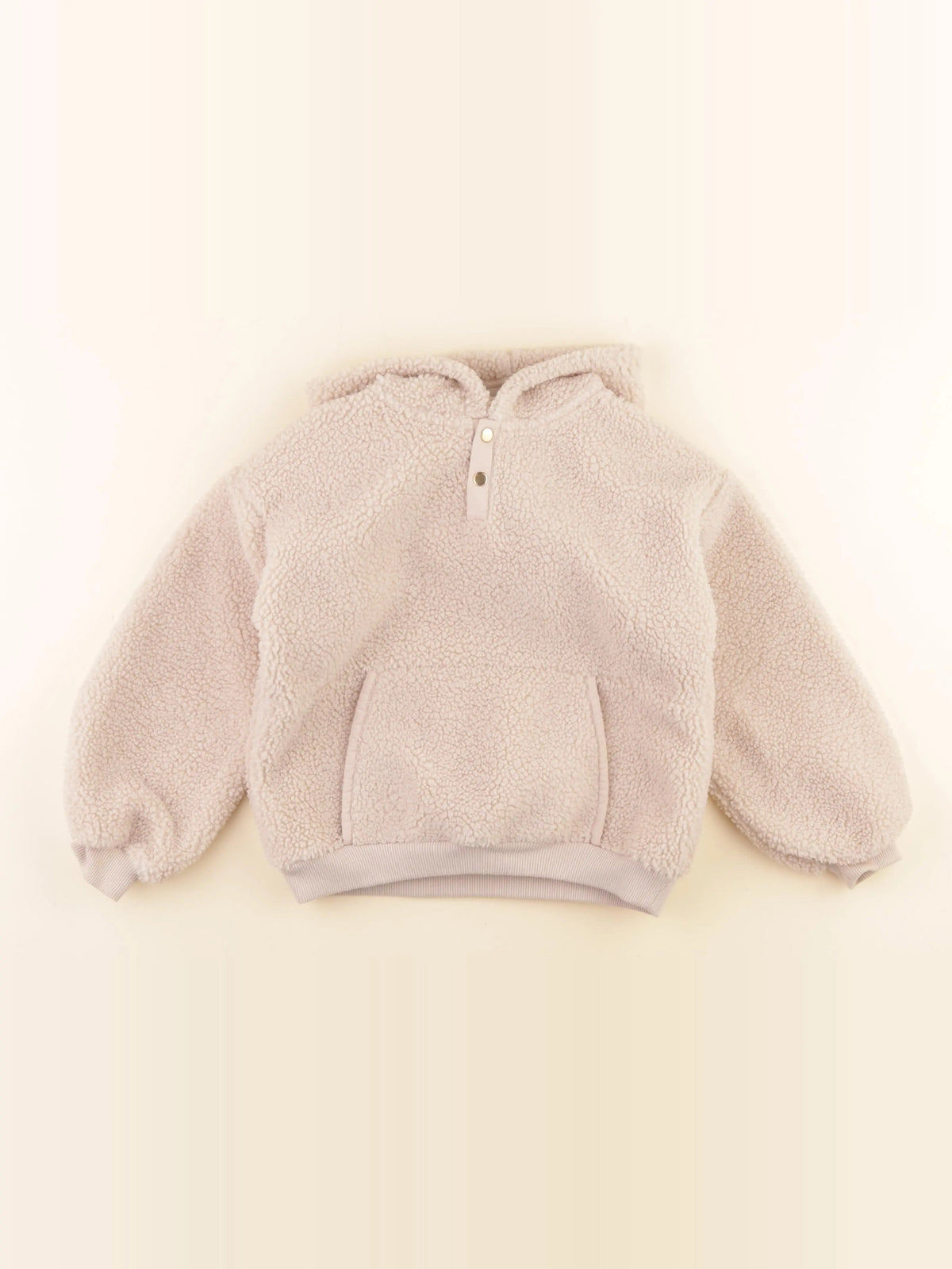 Vertbaudet - sweat beige - 8 ans