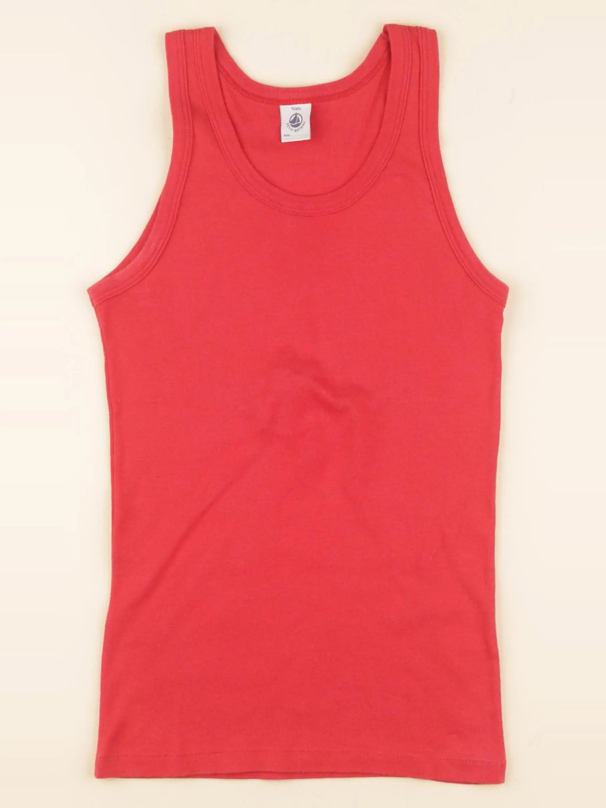 Petit Bateau - maillot de corps rouge - 14 ans