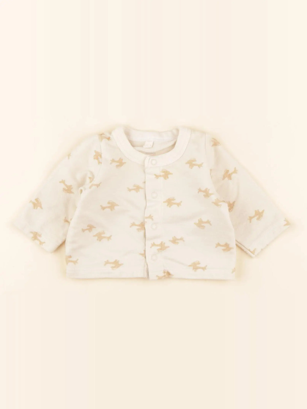 Petit Bateau - sweat beige - 1 mois