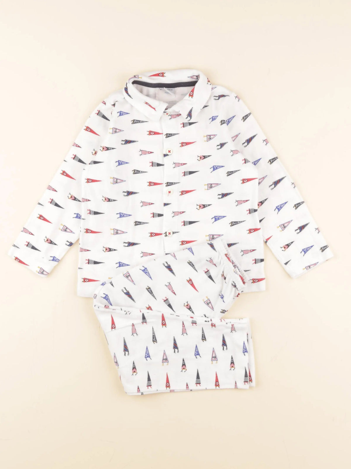 Petit Bateau - pyjama coton multicolore - 4 ans