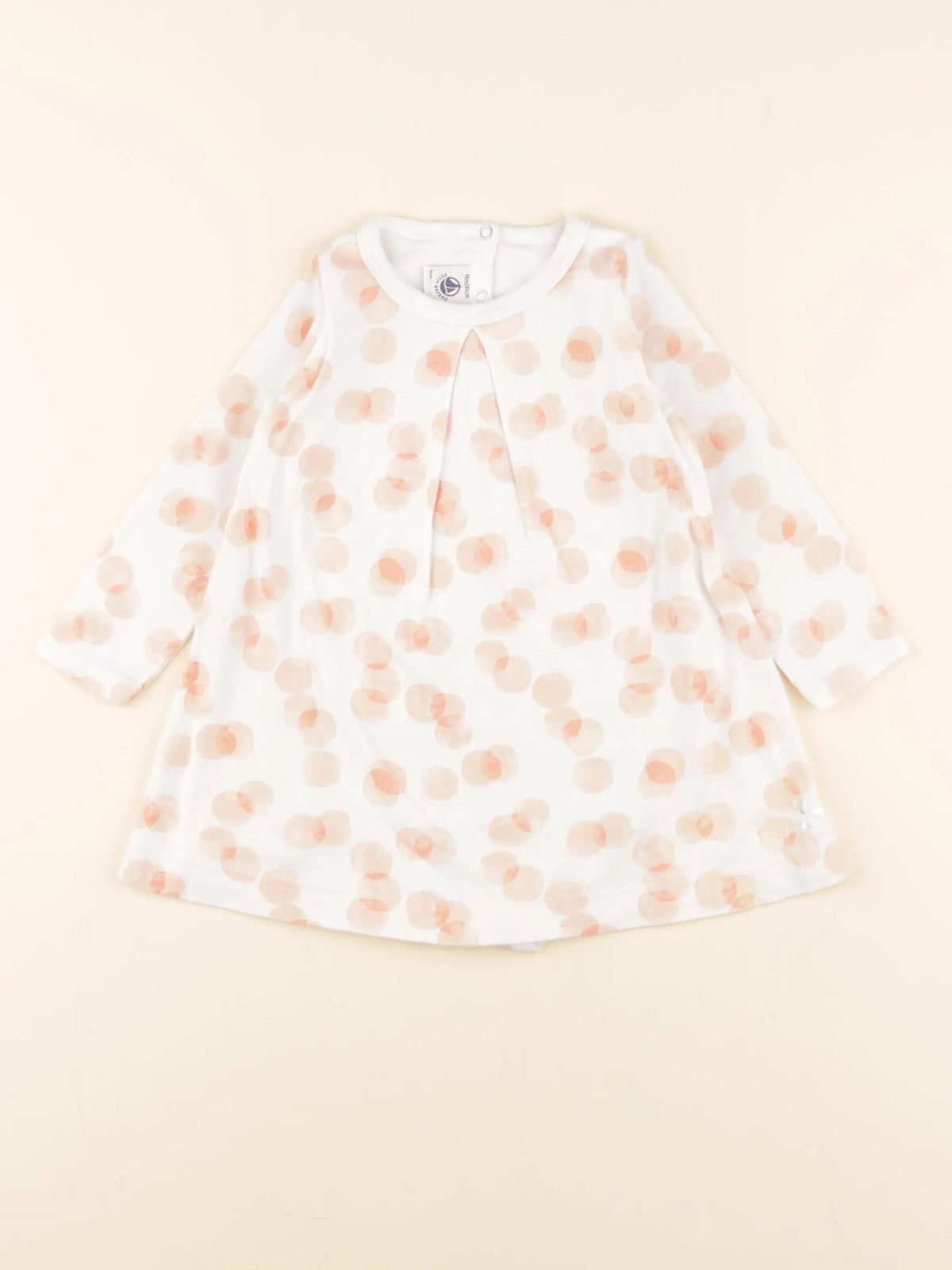Petit Bateau - chemise de nuit coton rose - 18 mois