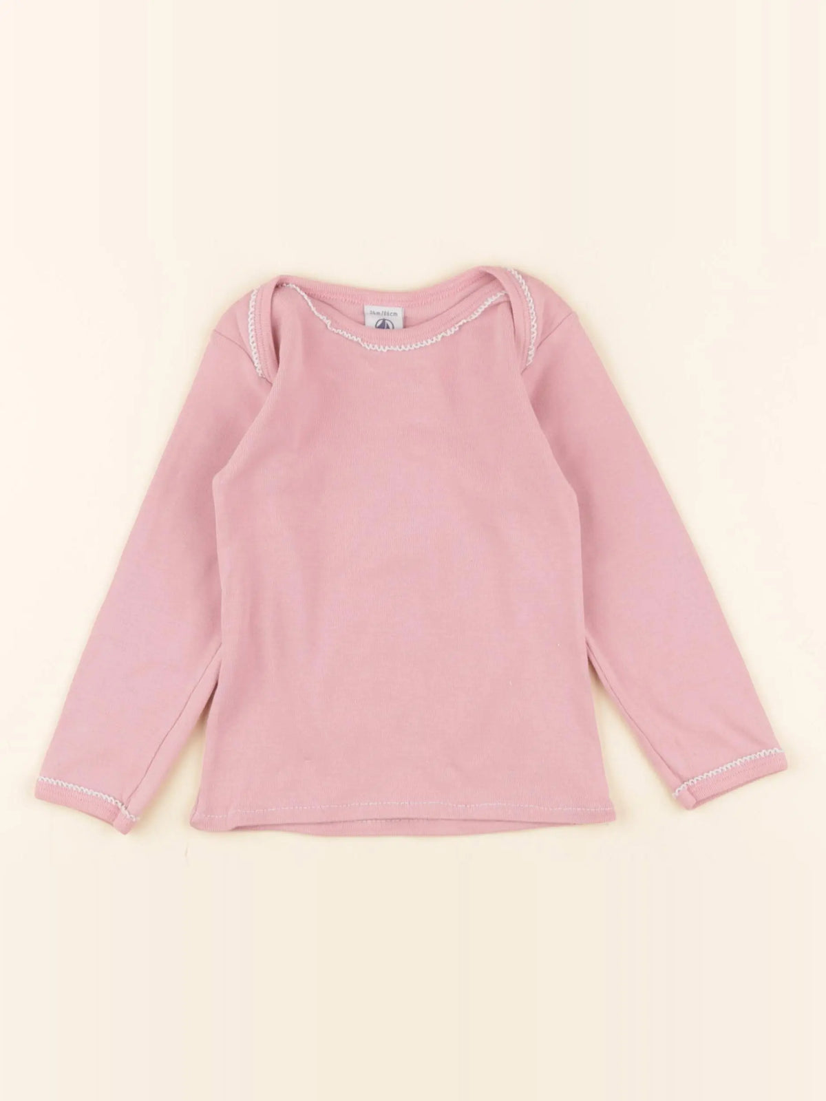 Petit Bateau - maillot de corps rose - 24 mois