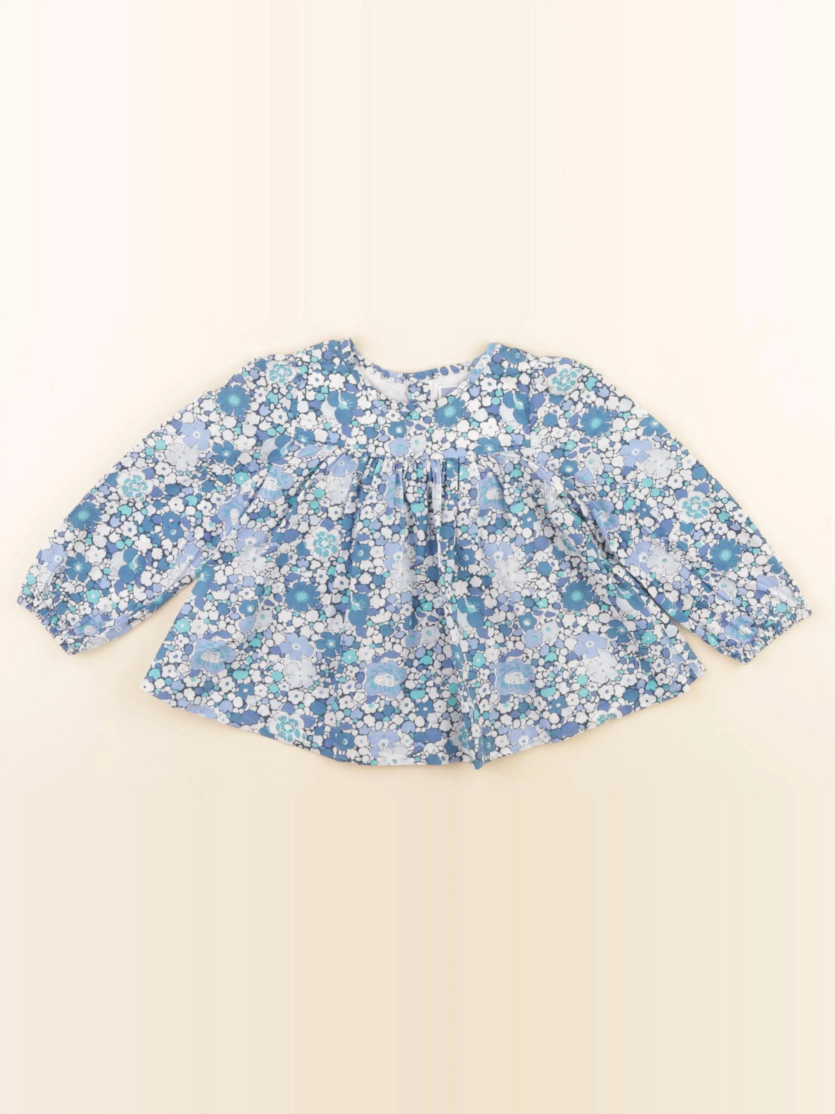 Jacadi - blouse bleu, blanc - 24 mois