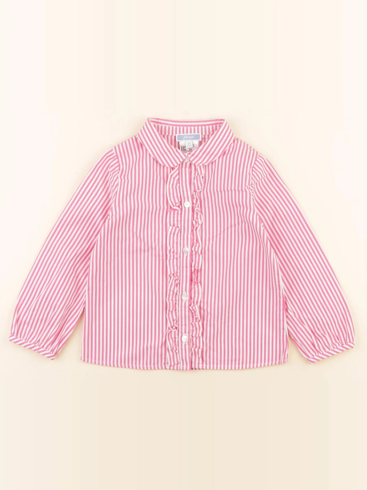 Jacadi - chemise rose, blanc - 4 ans