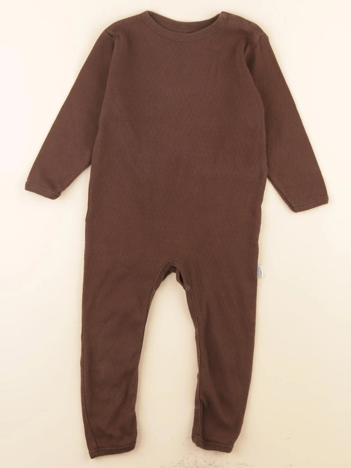Poudre Organic - pyjama coton marron - 24 mois