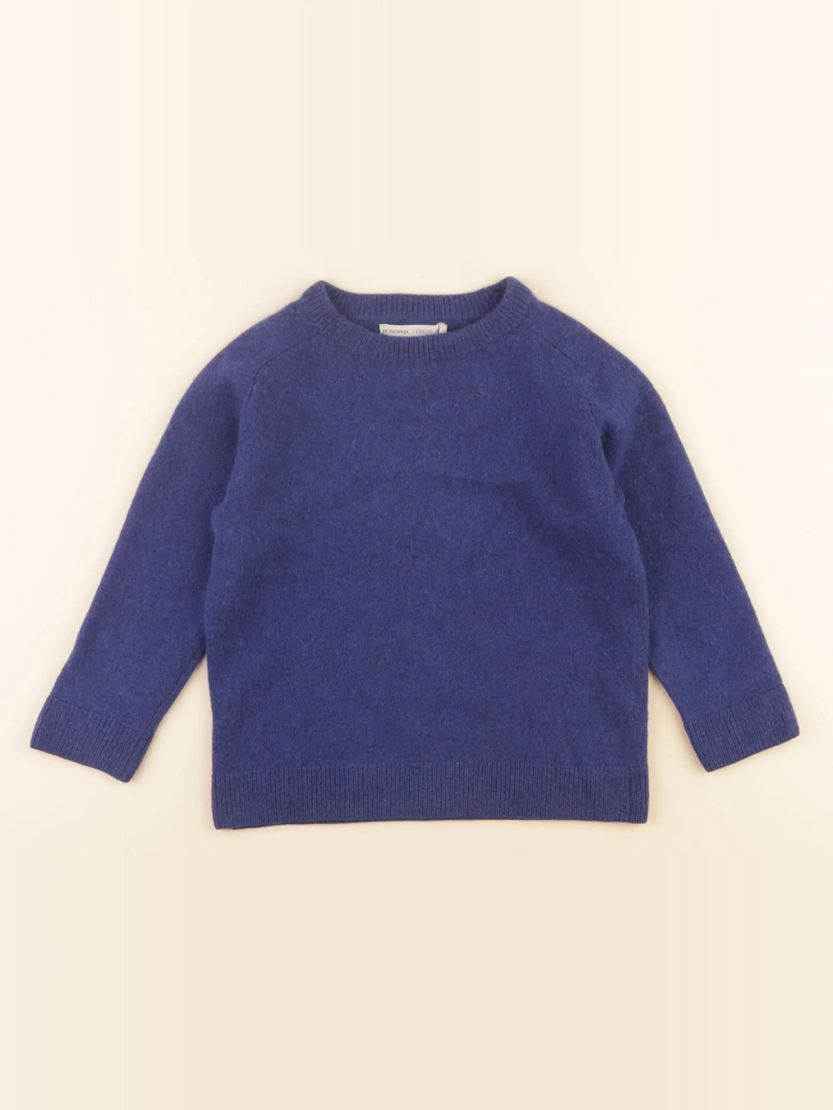 Monoprix - pull bleu - 4 ans