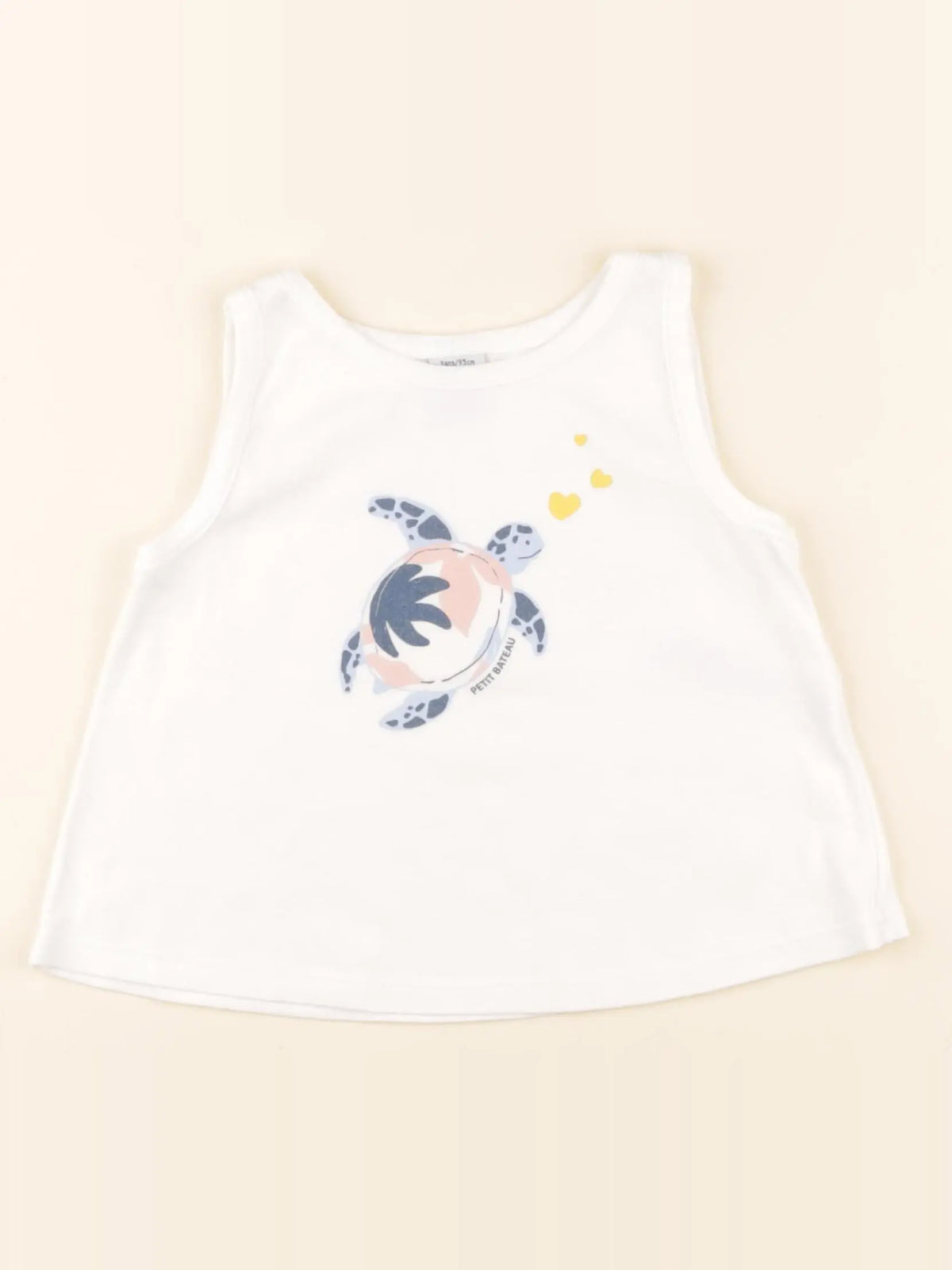 Petit Bateau - débardeur blanc - 3 ans
