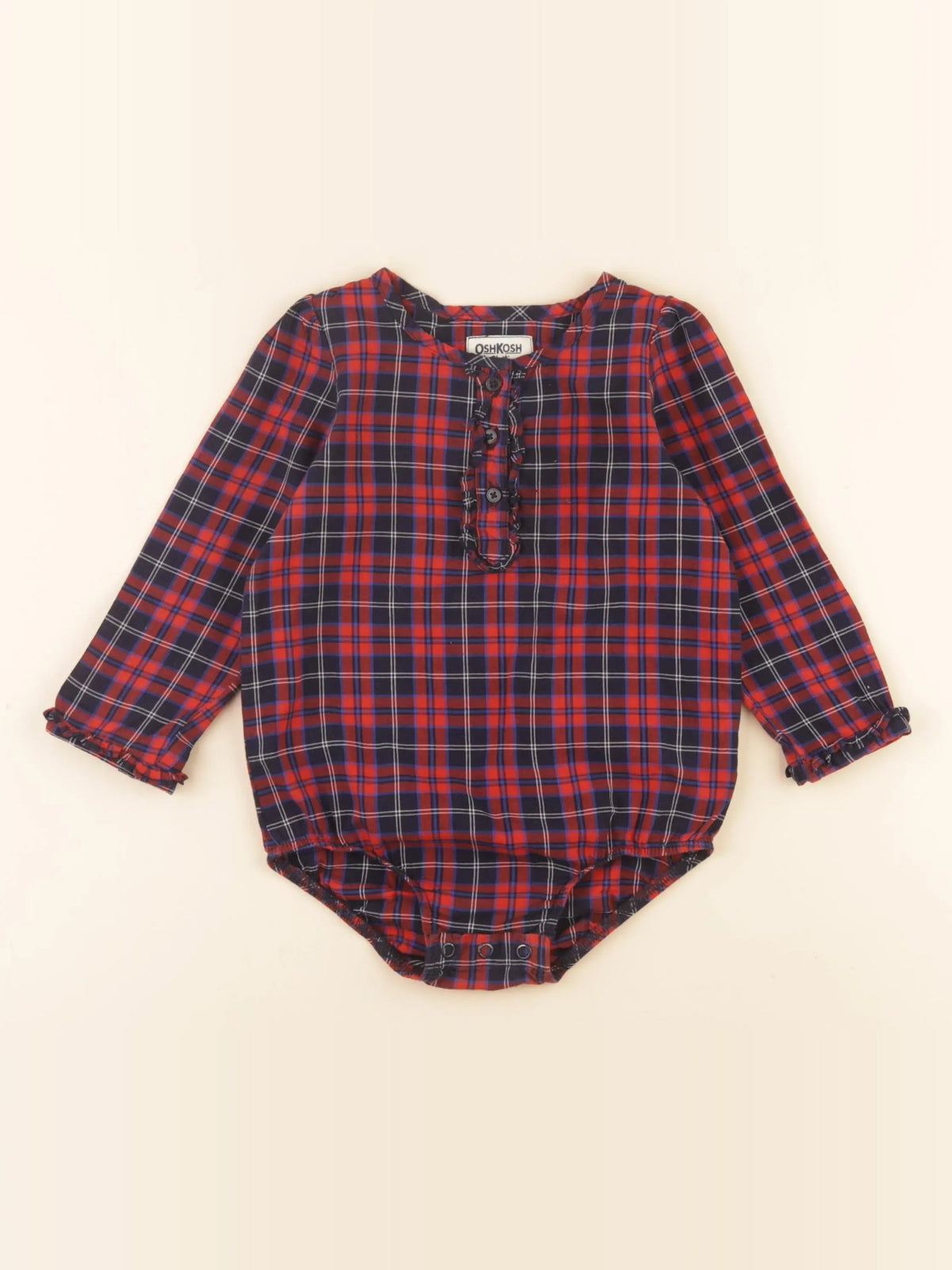 Oshkosh - combinaison bleu, rouge - 18 mois