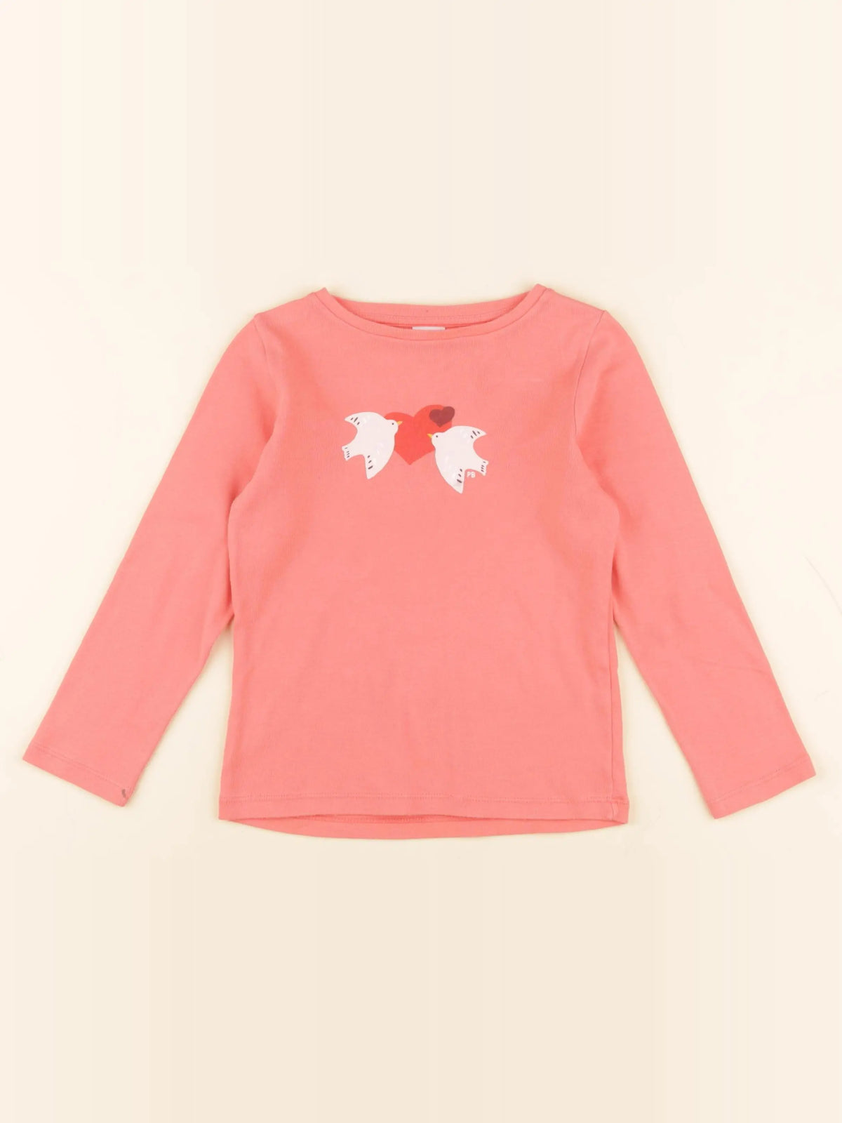 Petit Bateau - tee-shirt rose - 4 ans