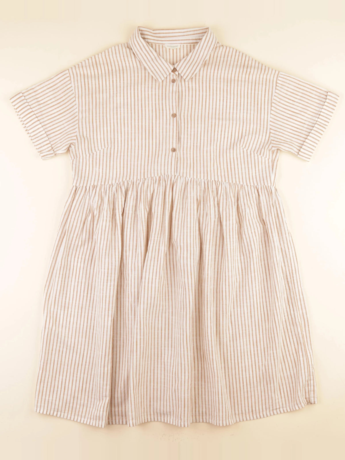 Vertbaudet - robe grossesse beige, blanc - 36