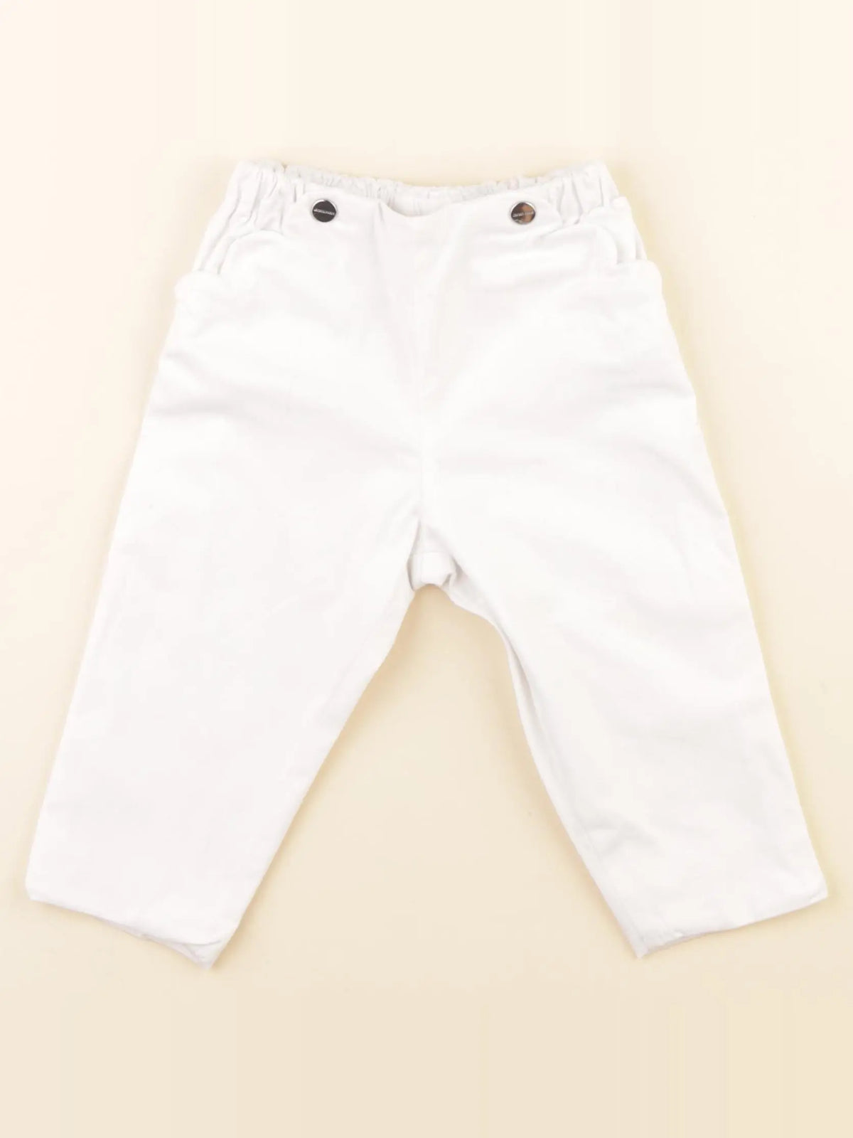 Jacadi - pantalon doublé blanc - 12 mois
