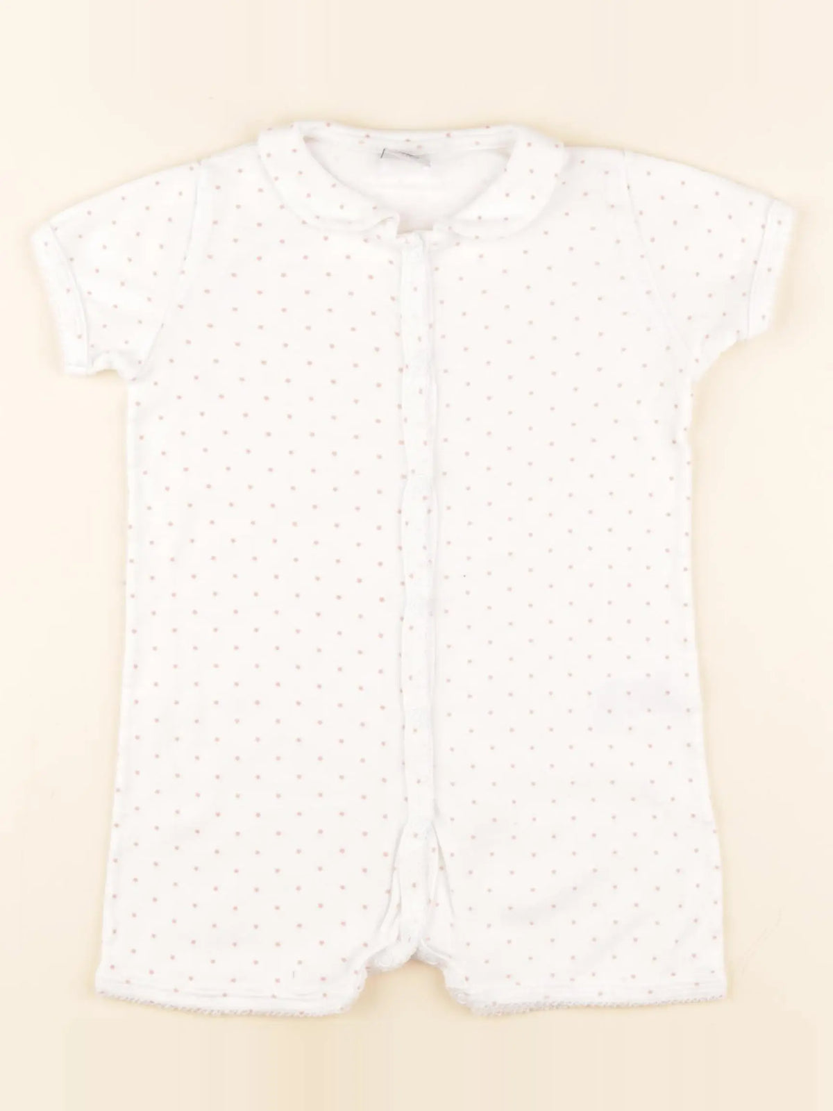 Petit Bateau - pyjama coton blanc - 24 mois