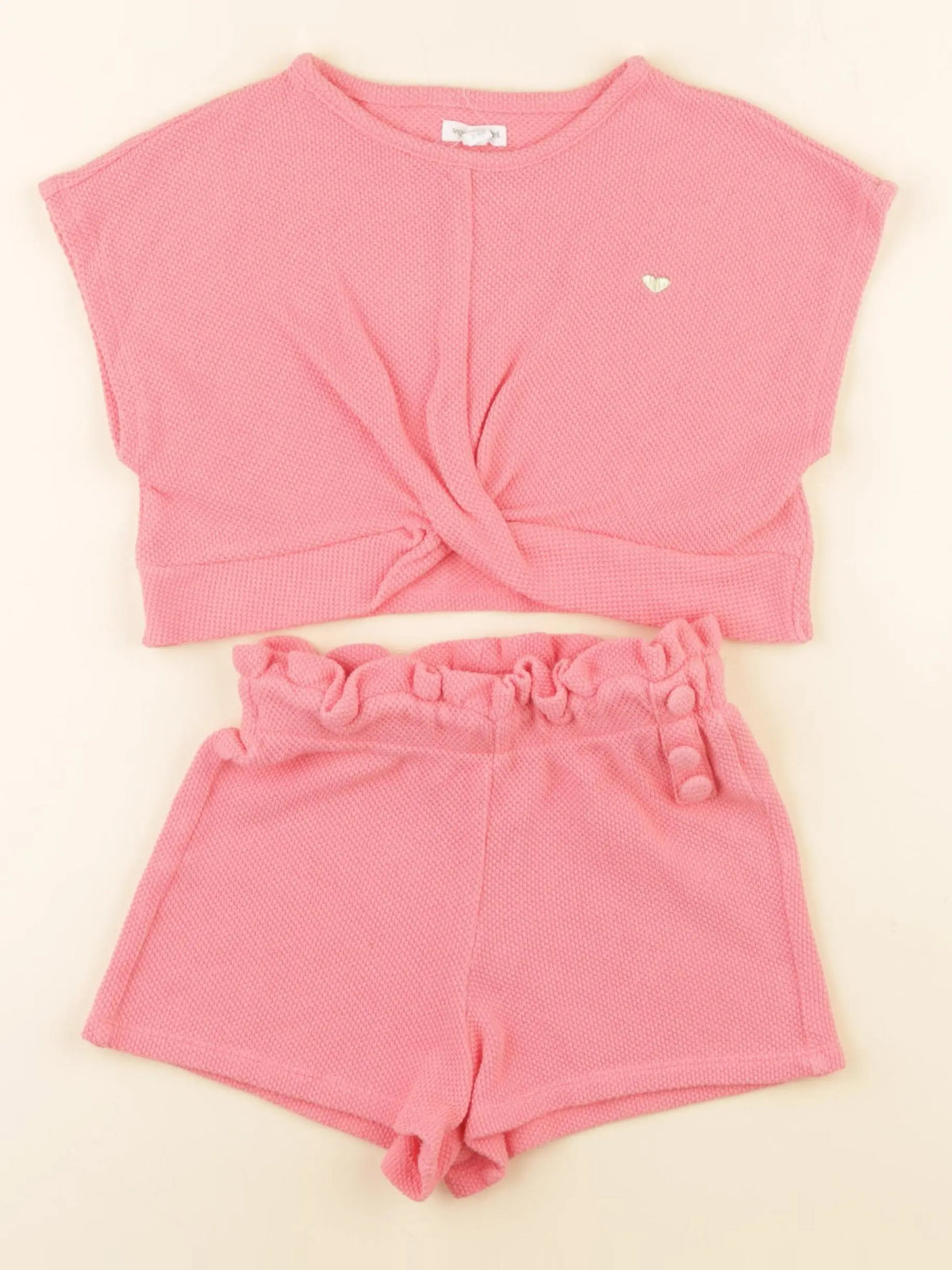 Vertbaudet - ensemble rose - 5 ans