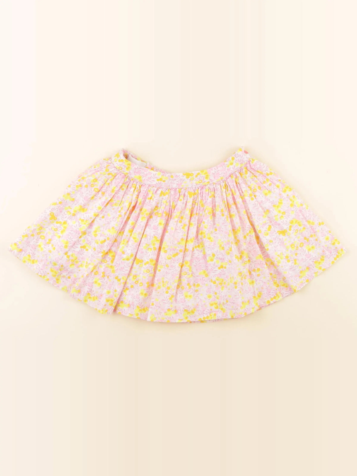 Jacadi - jupe liberty rose, jaune - 3 ans
